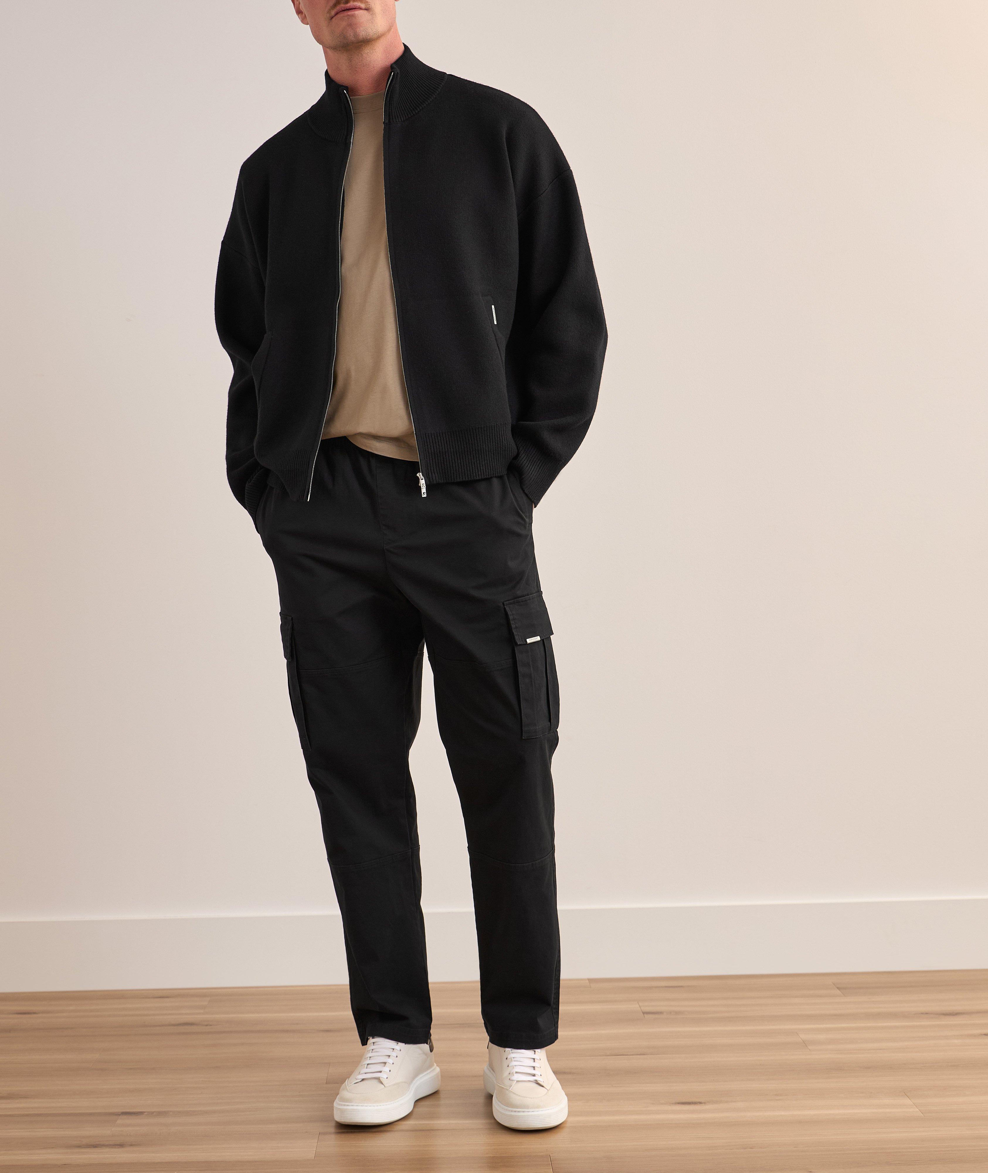 Blouson sport en tricot à glissière image 1