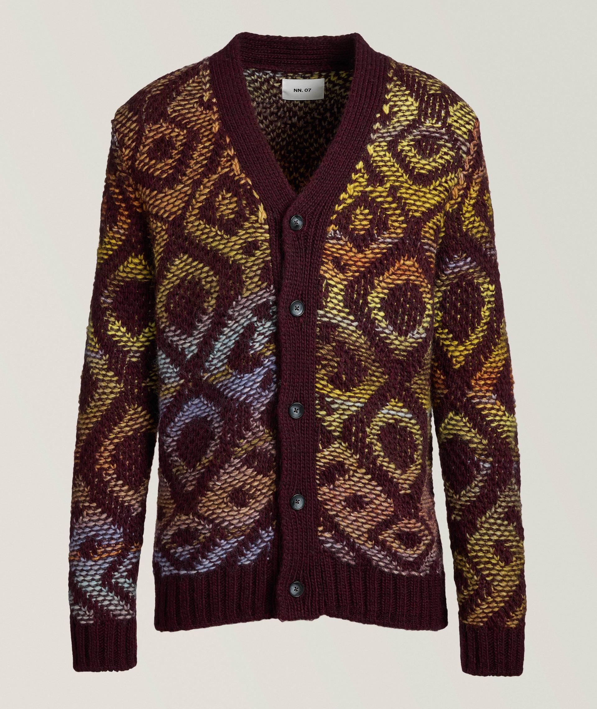 Viggo Jacquard Crochet Cardigan image 0