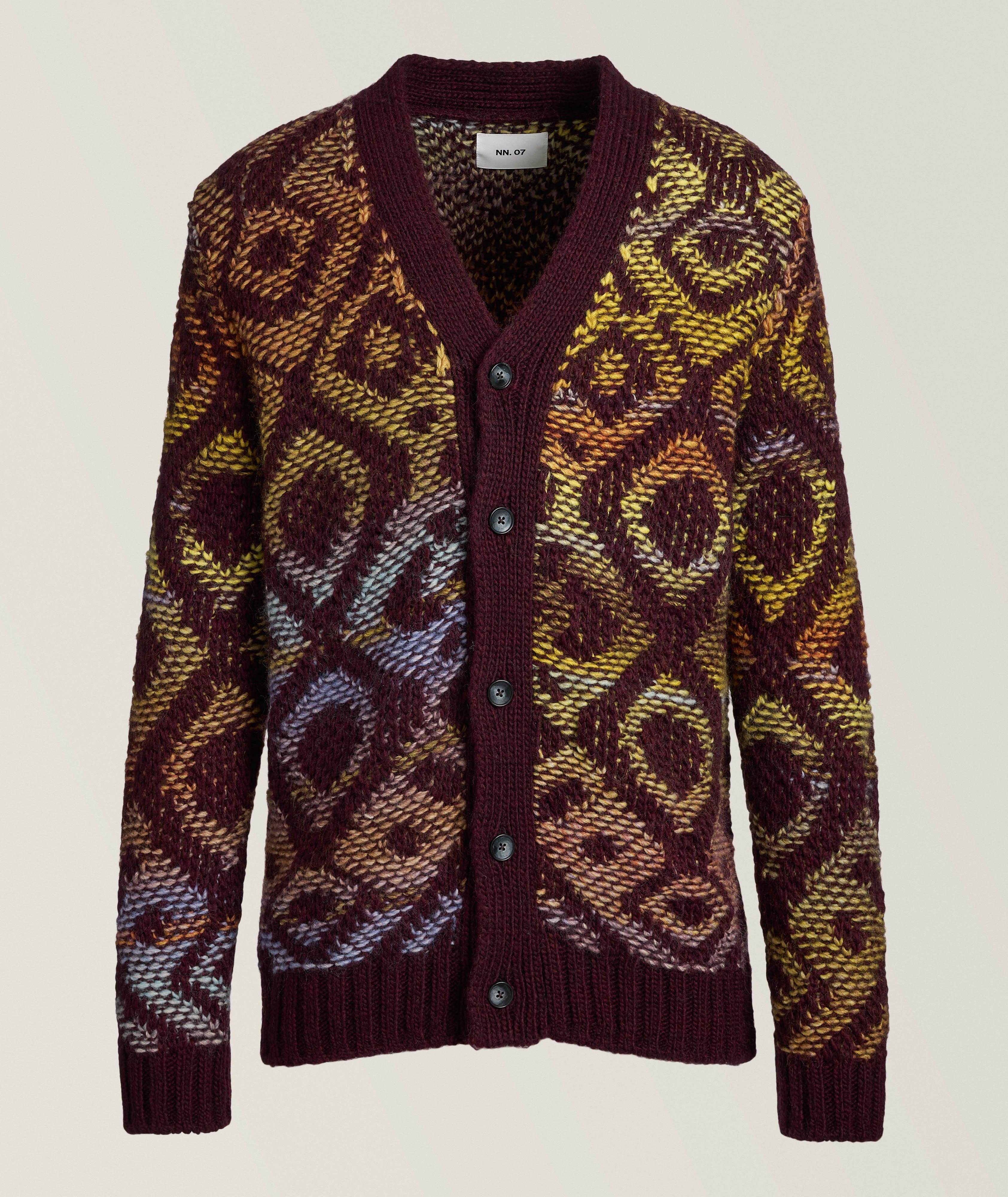 Viggo Jacquard Crochet Cardigan image 0