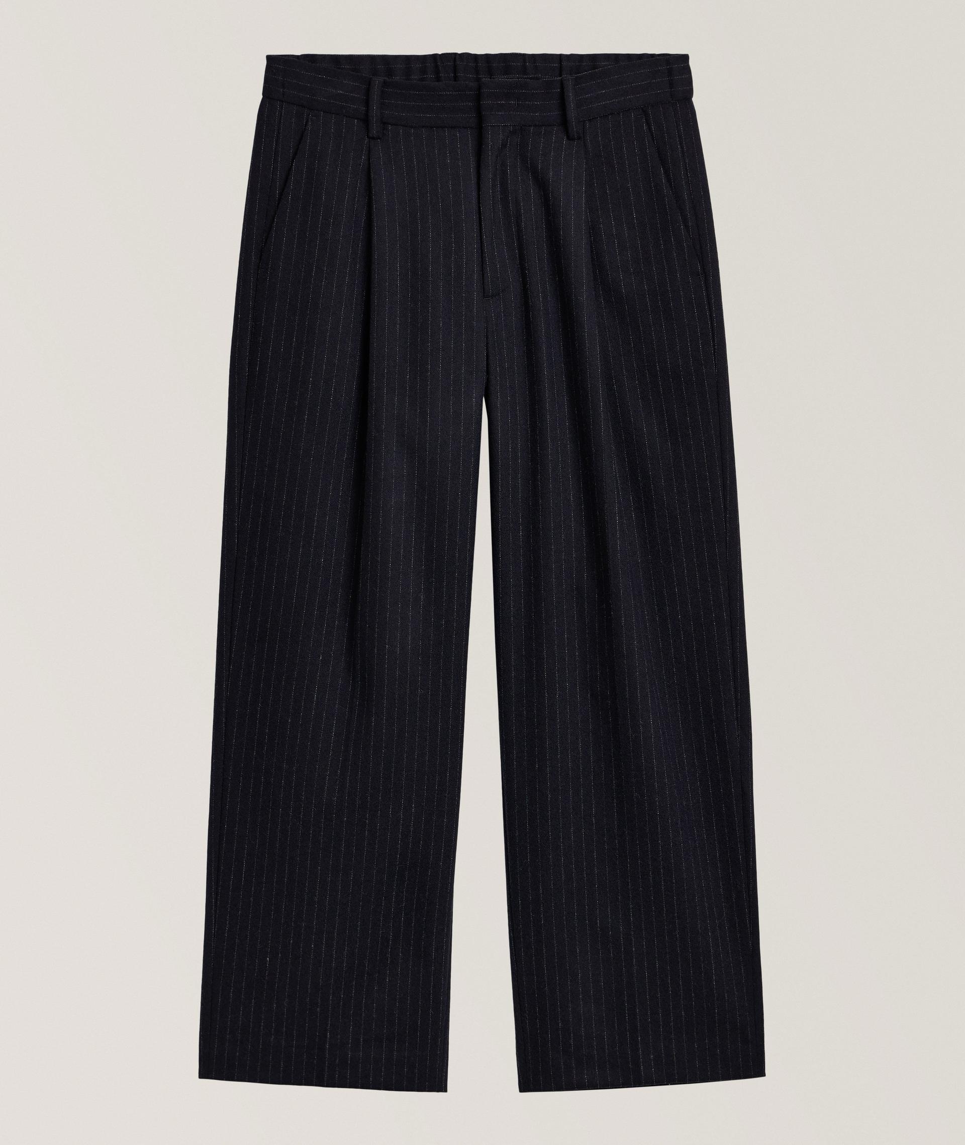 Muster Pinstripe Wide-Leg Trousers image 0