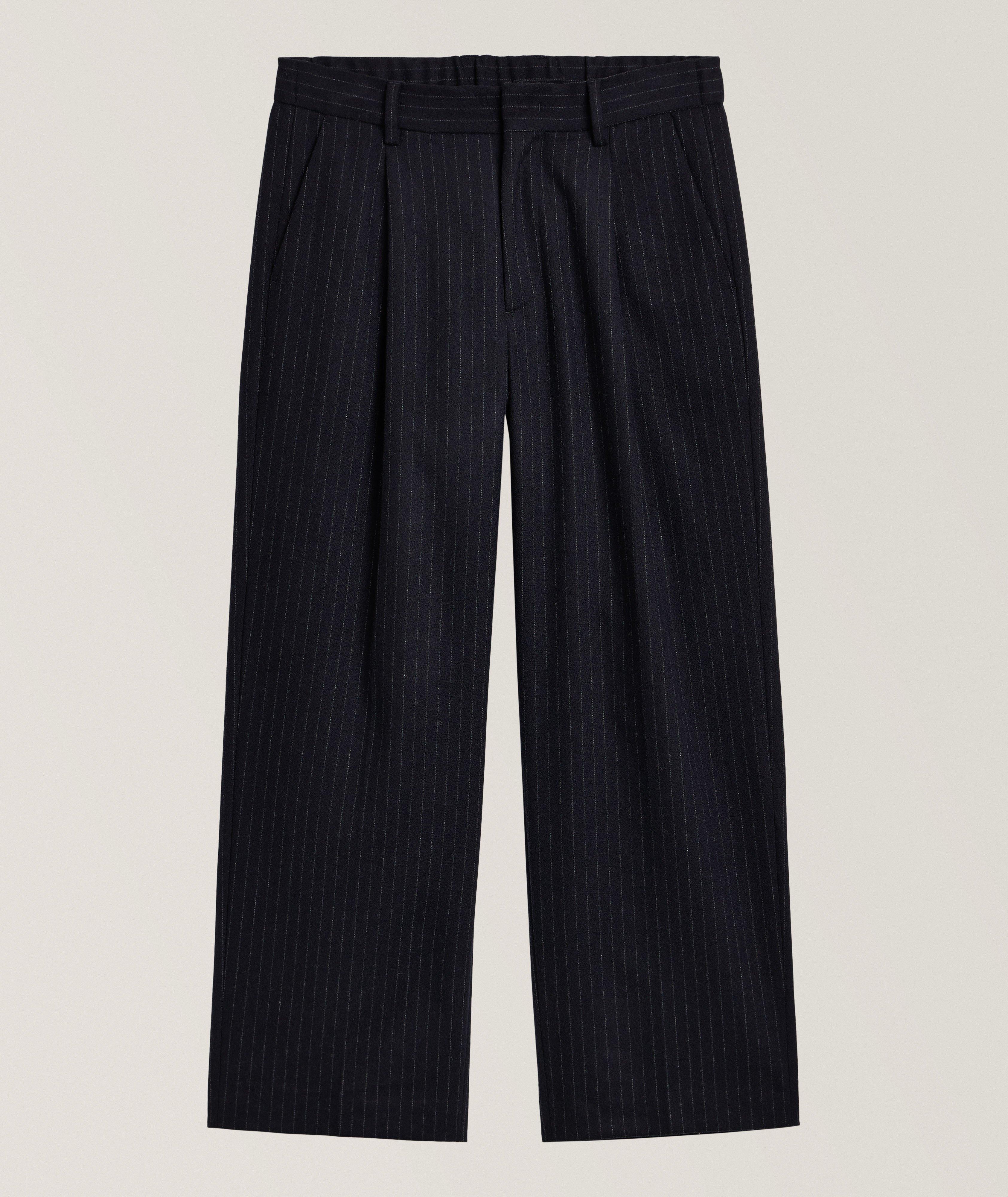 Muster Pinstripe Wide-Leg Trousers image 0