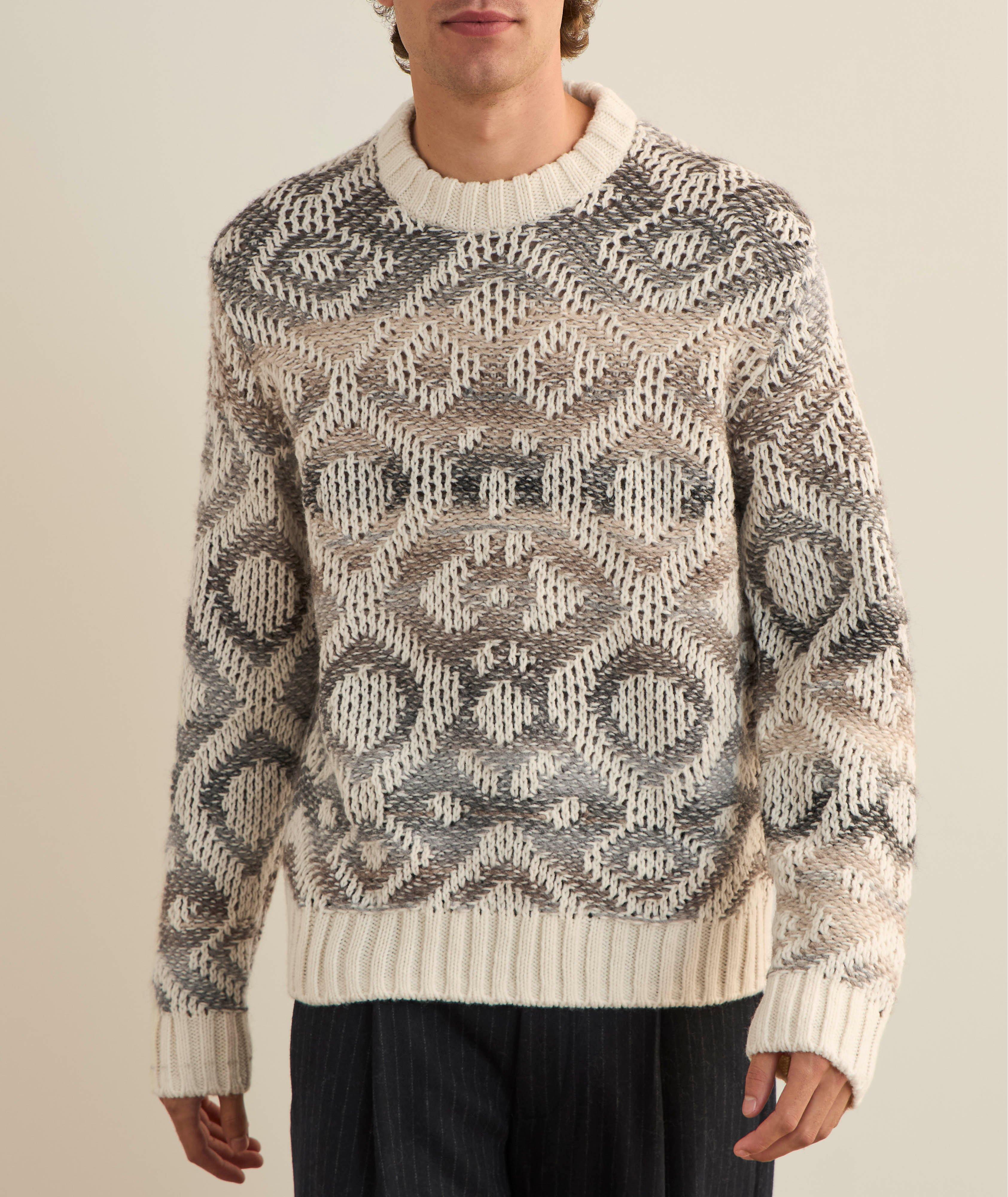 Brady Jacquard Knitted Crewneck Sweater image 1
