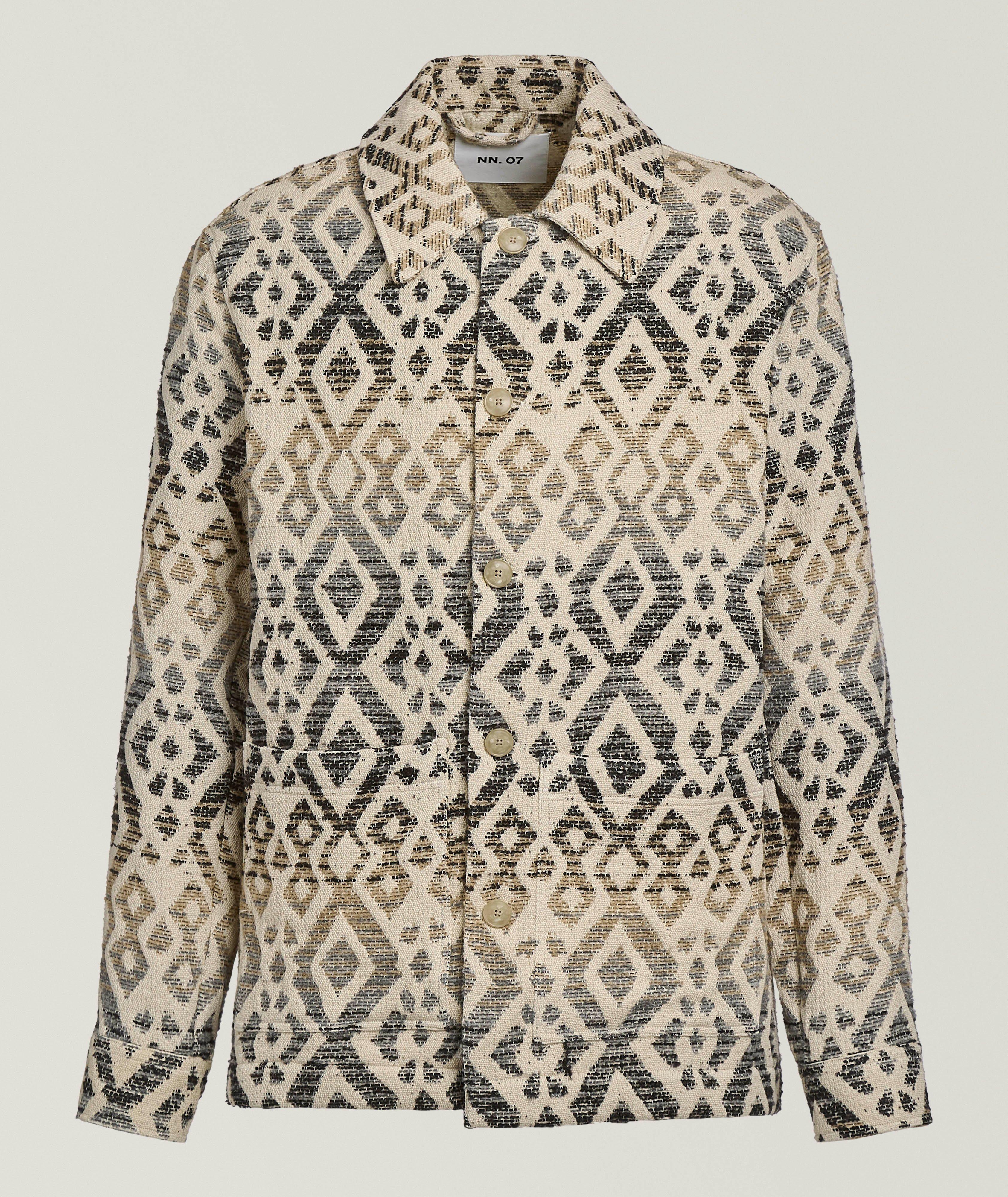Blaze Jacquard Cotton-Blend Overshirt image 0