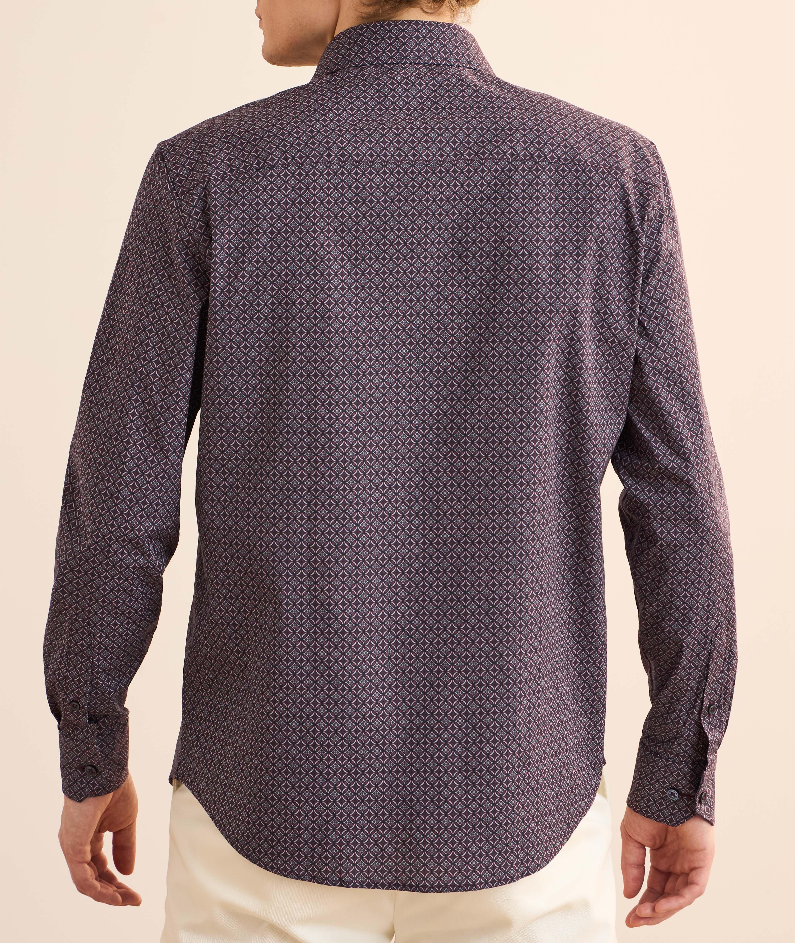 Axel Geometric Comfort Stretch Shirt image 2