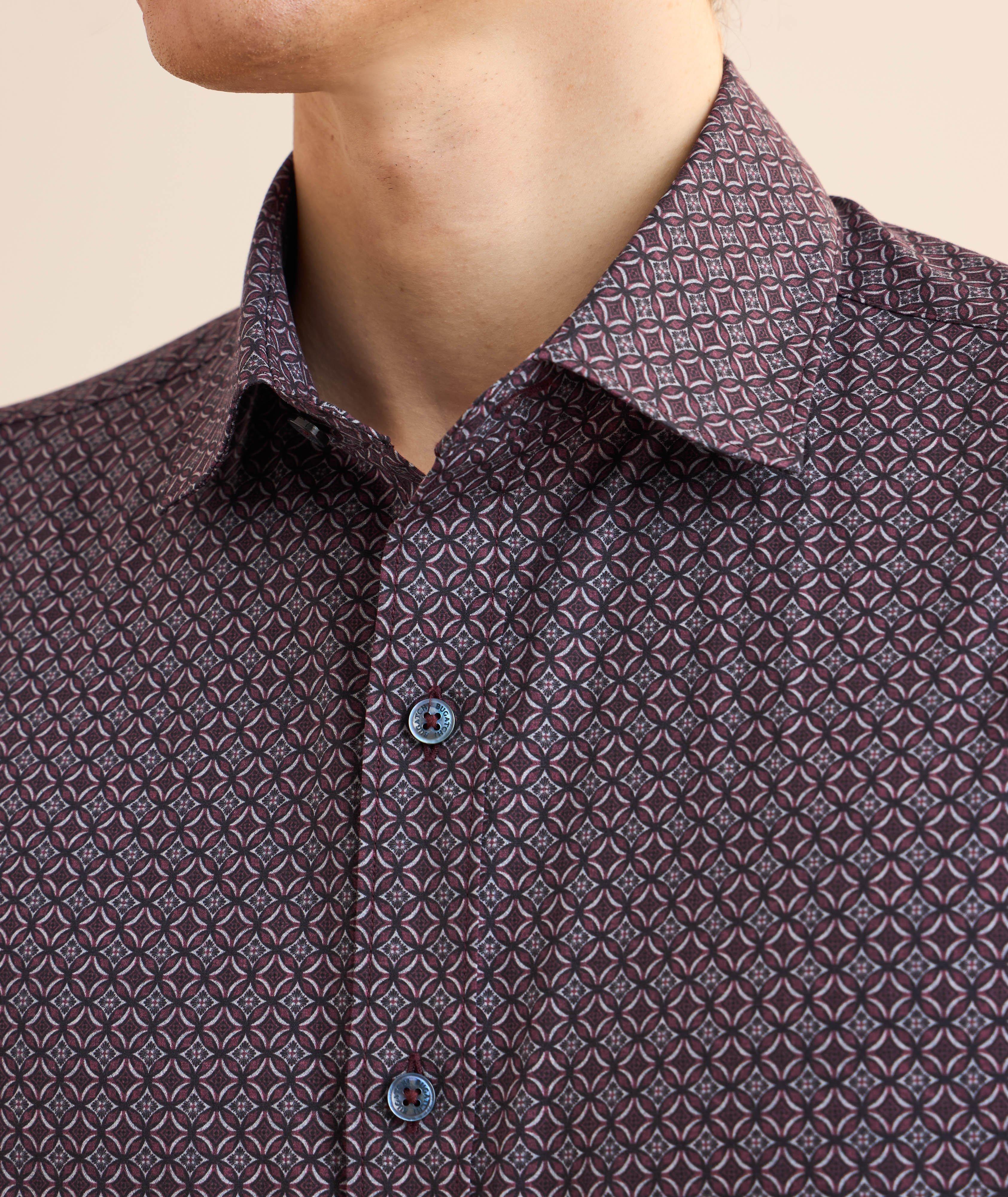 Axel Geometric Comfort Stretch Shirt image 3