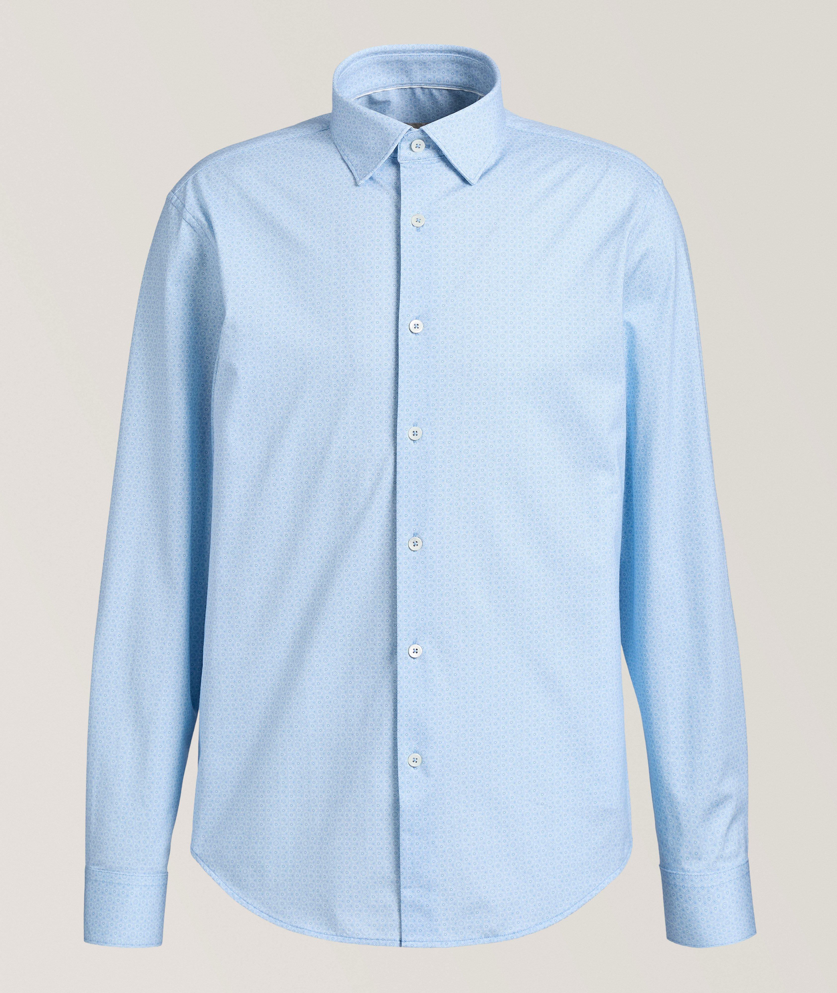 BUG LS LT BLU PRNT SPRTSHRT image 0