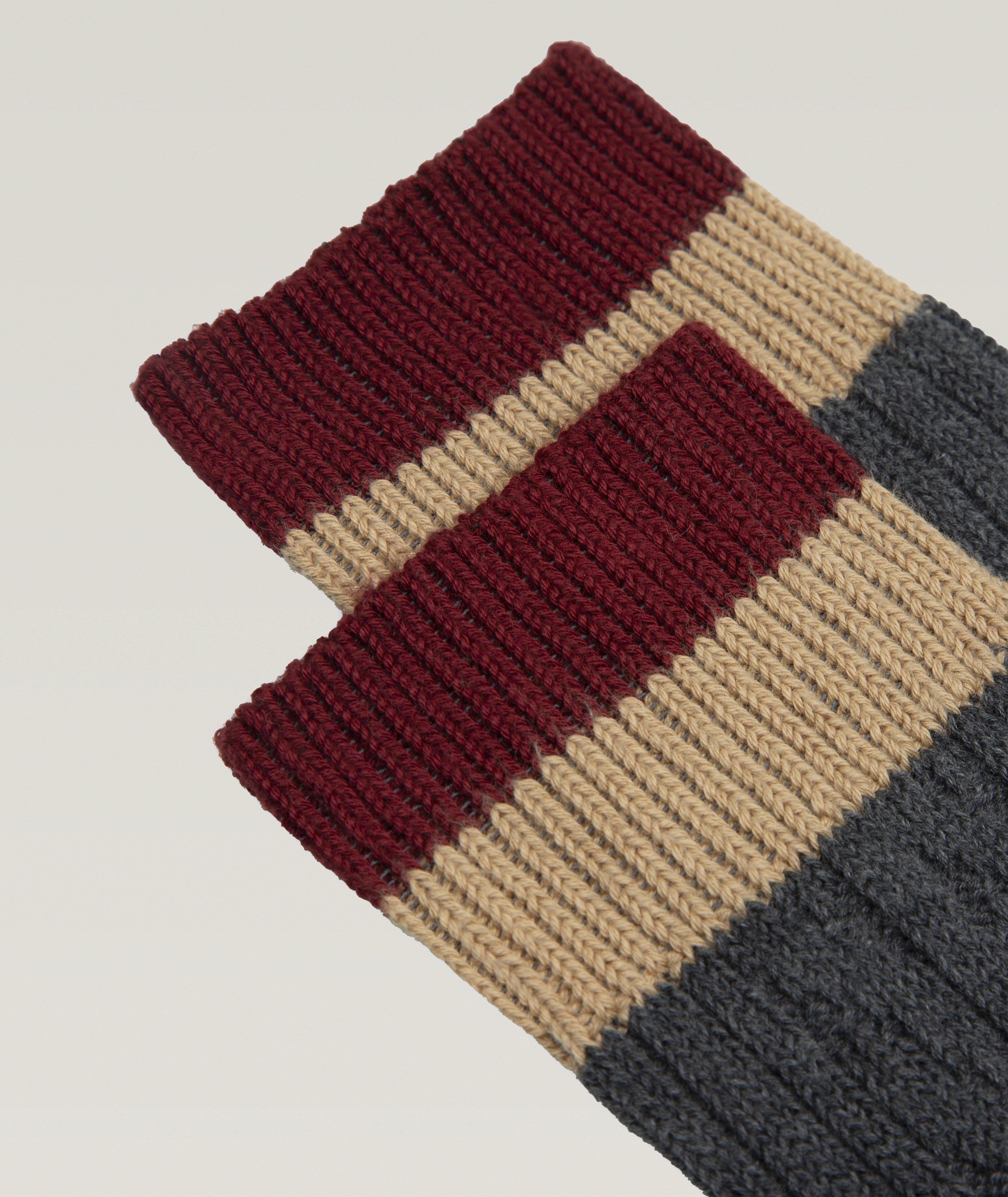 Chaussettes Cherso en tricot torsadé de coton image 1