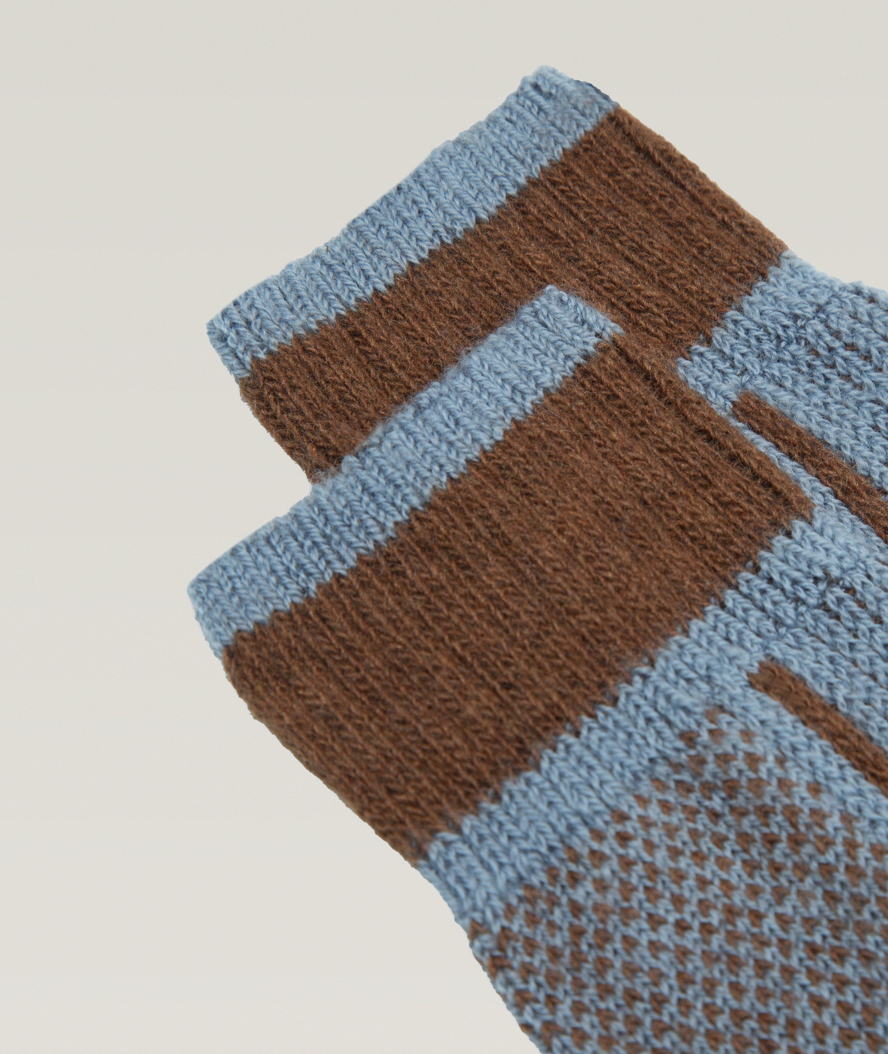 Ciovo Stitch Stripe Wool-Blend Socks image 1