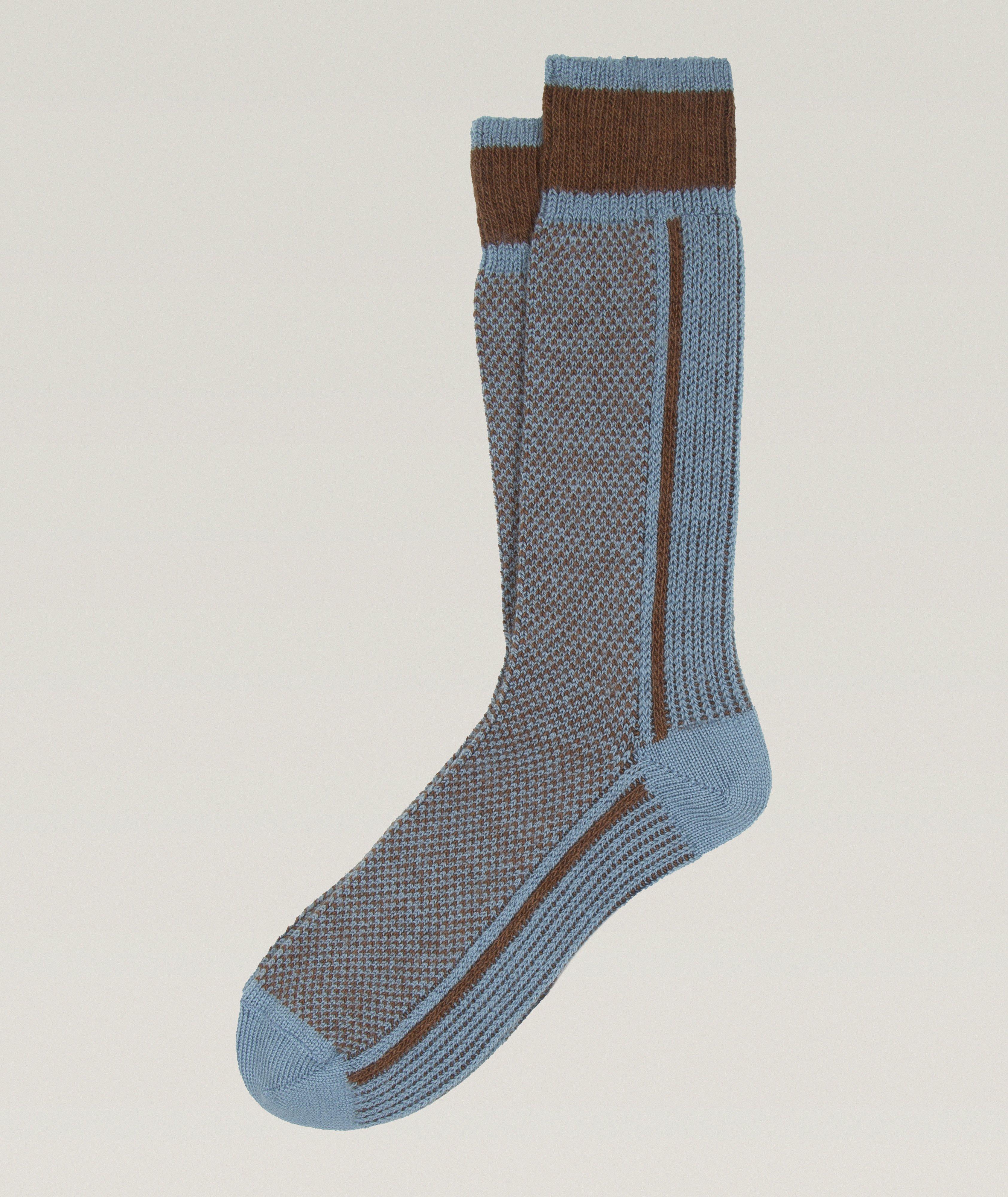 Ciovo Stitch Stripe Wool-Blend Socks image 0