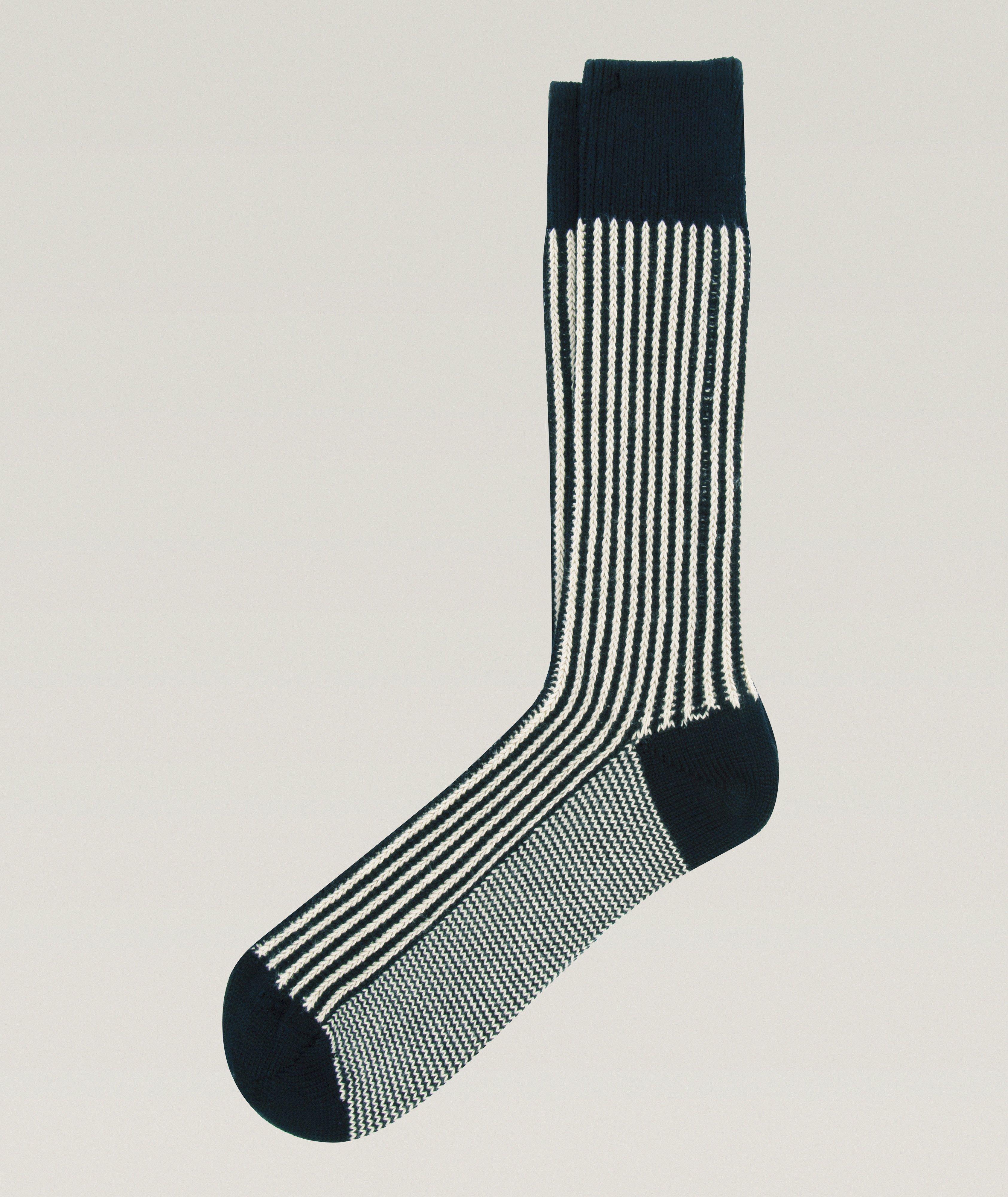 Capri Two-Tone Cotton Socks image 0