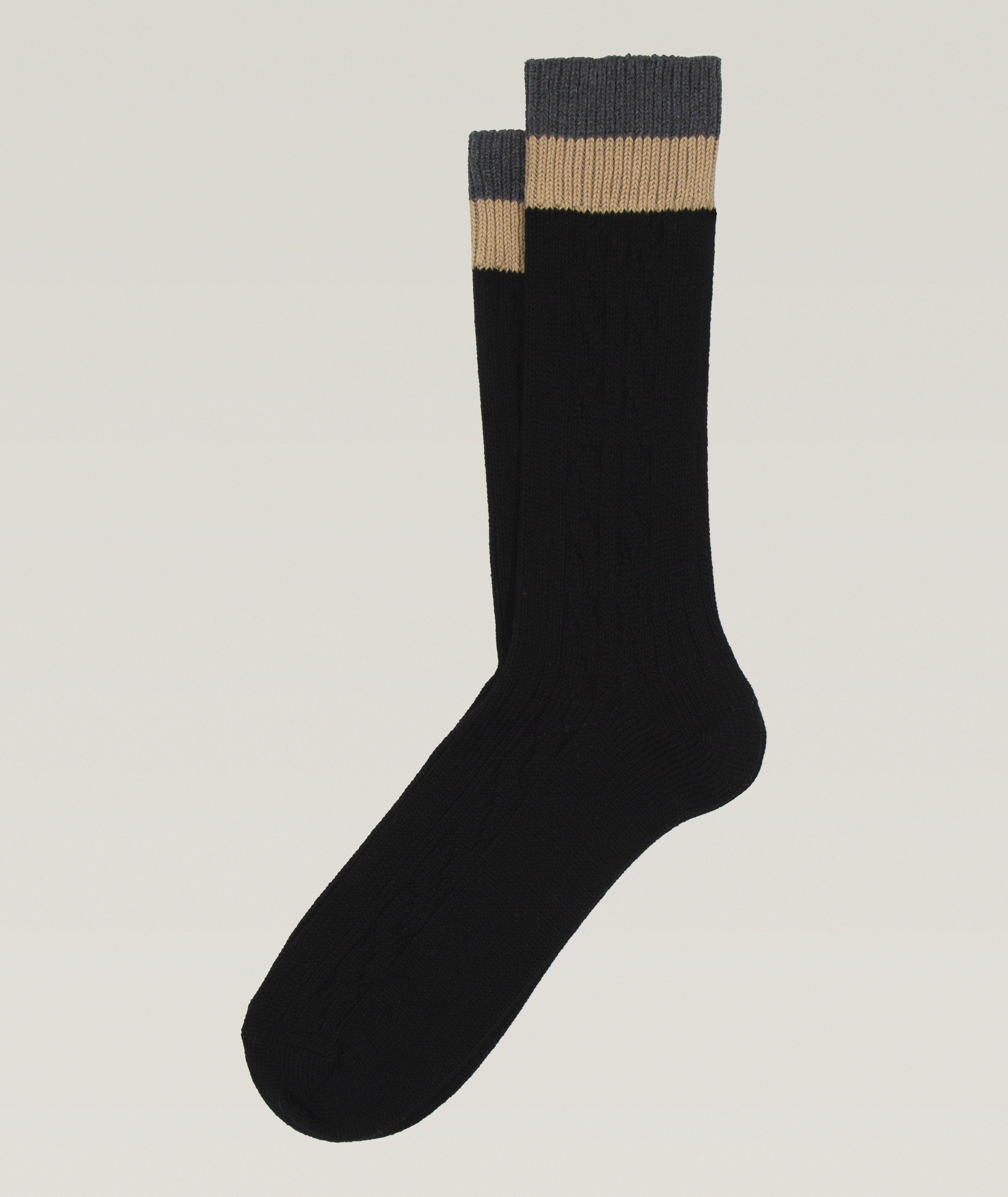 Chaussettes Cherso en tricot torsadé de coton image 0