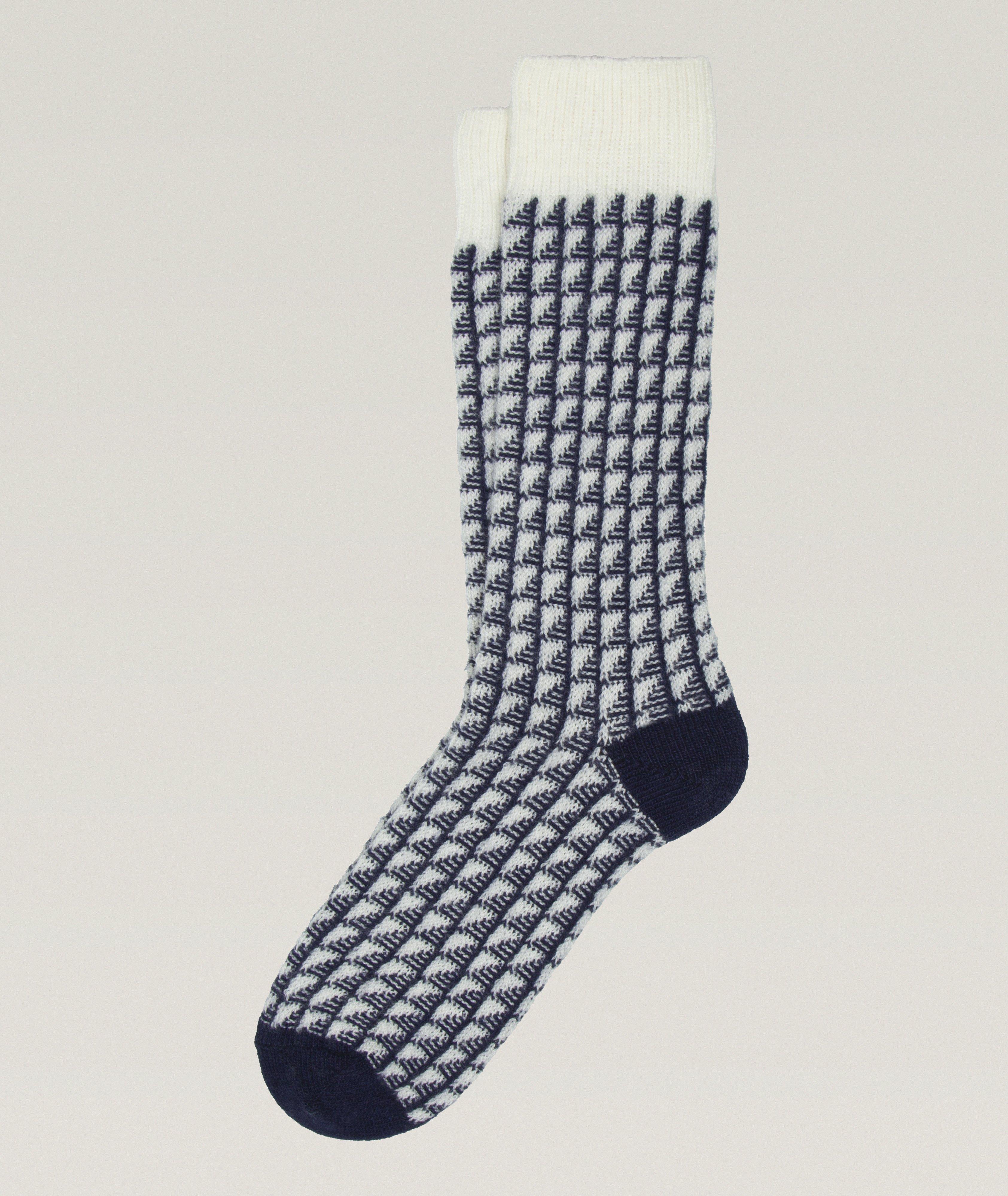 Chaussettes Telde en lainage à motif géométrique image 0