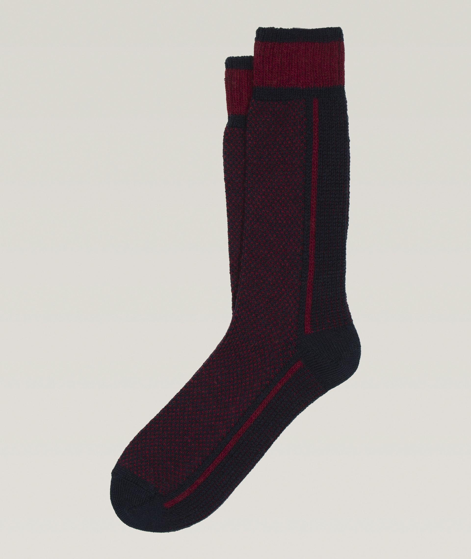 Ciovo Stitch Stripe Wool-Blend Socks image 0