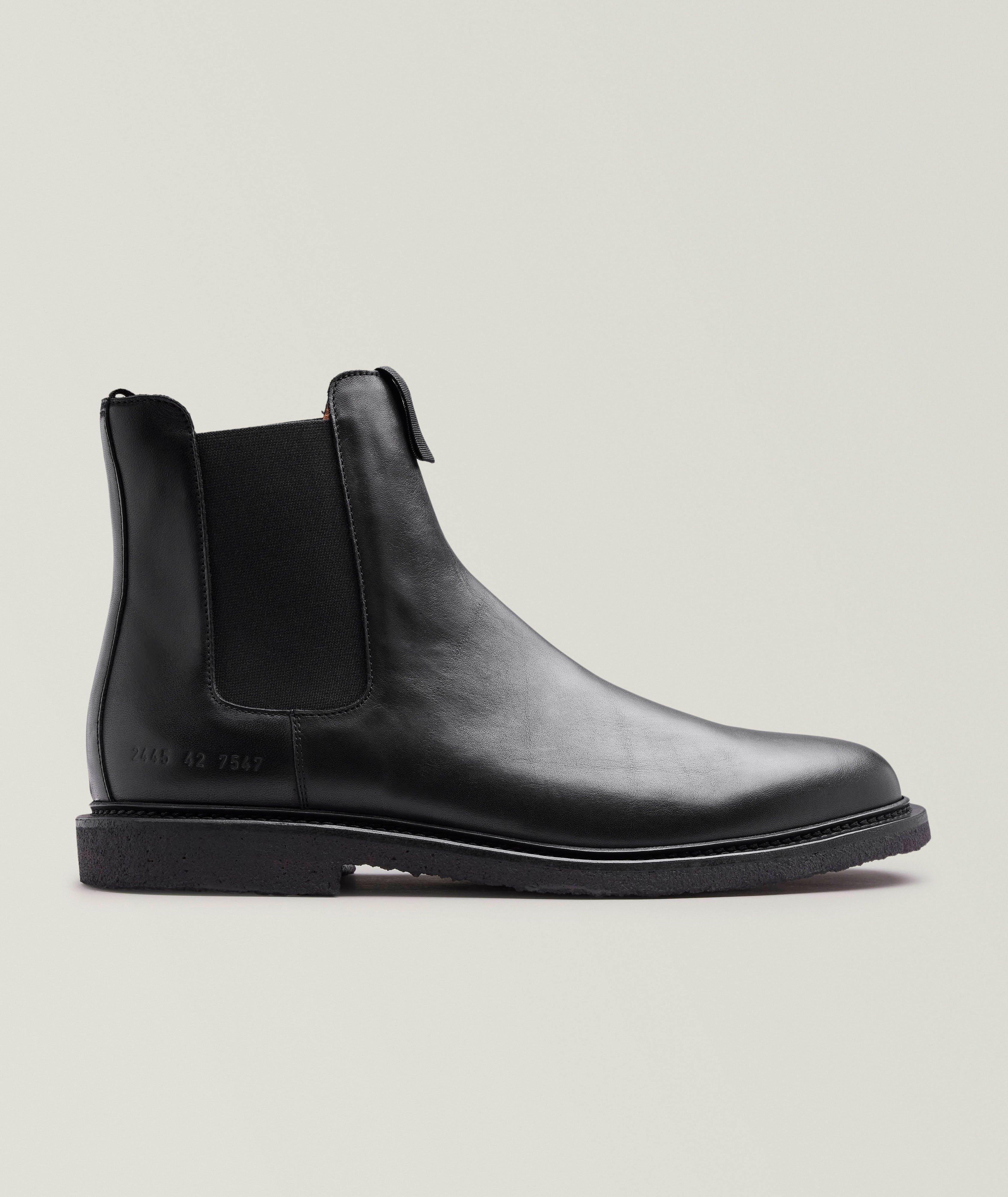 Common Projects Botte de style Chelsea en cuir