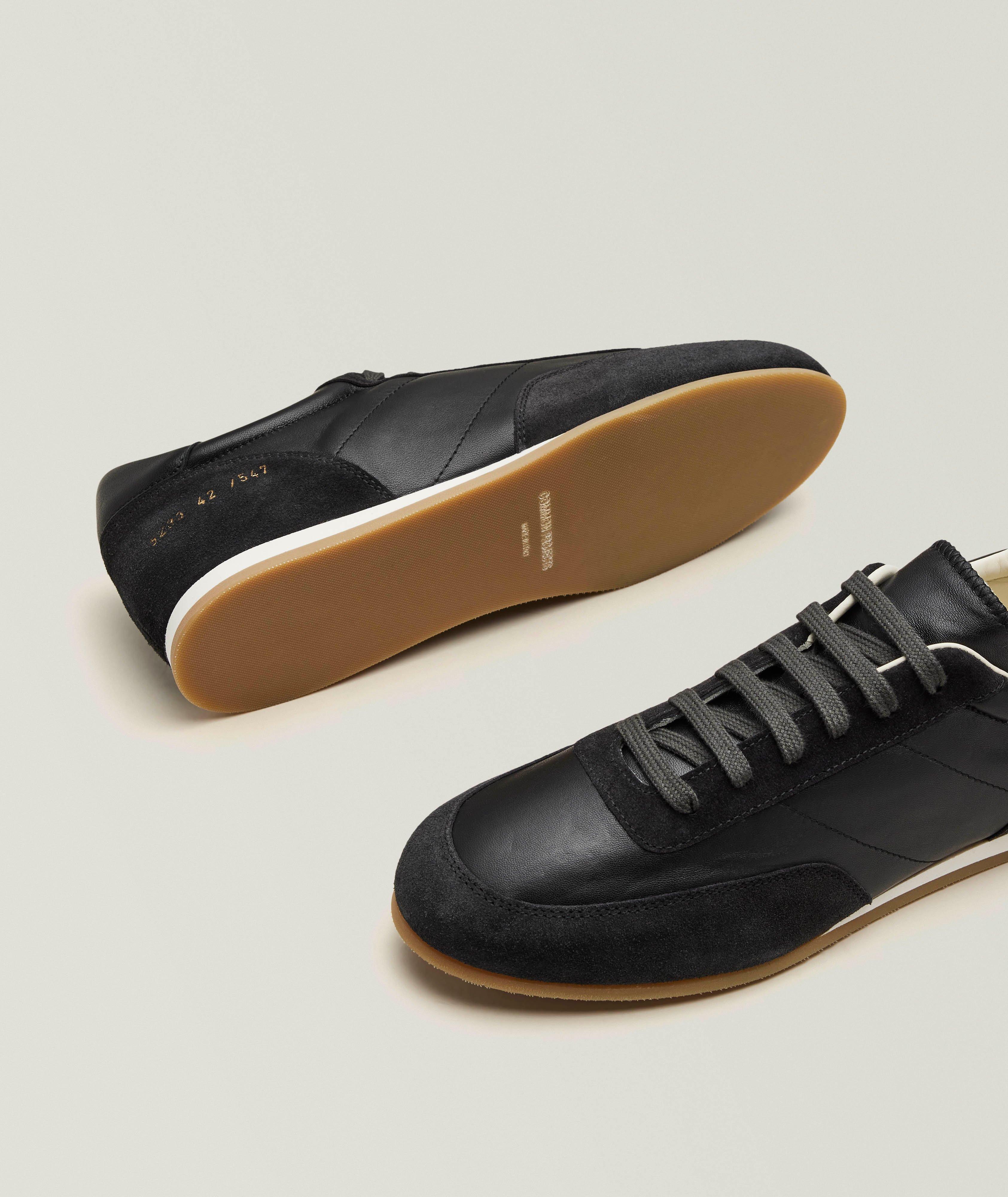 Leather & Suede Runner Sneakers  image 3