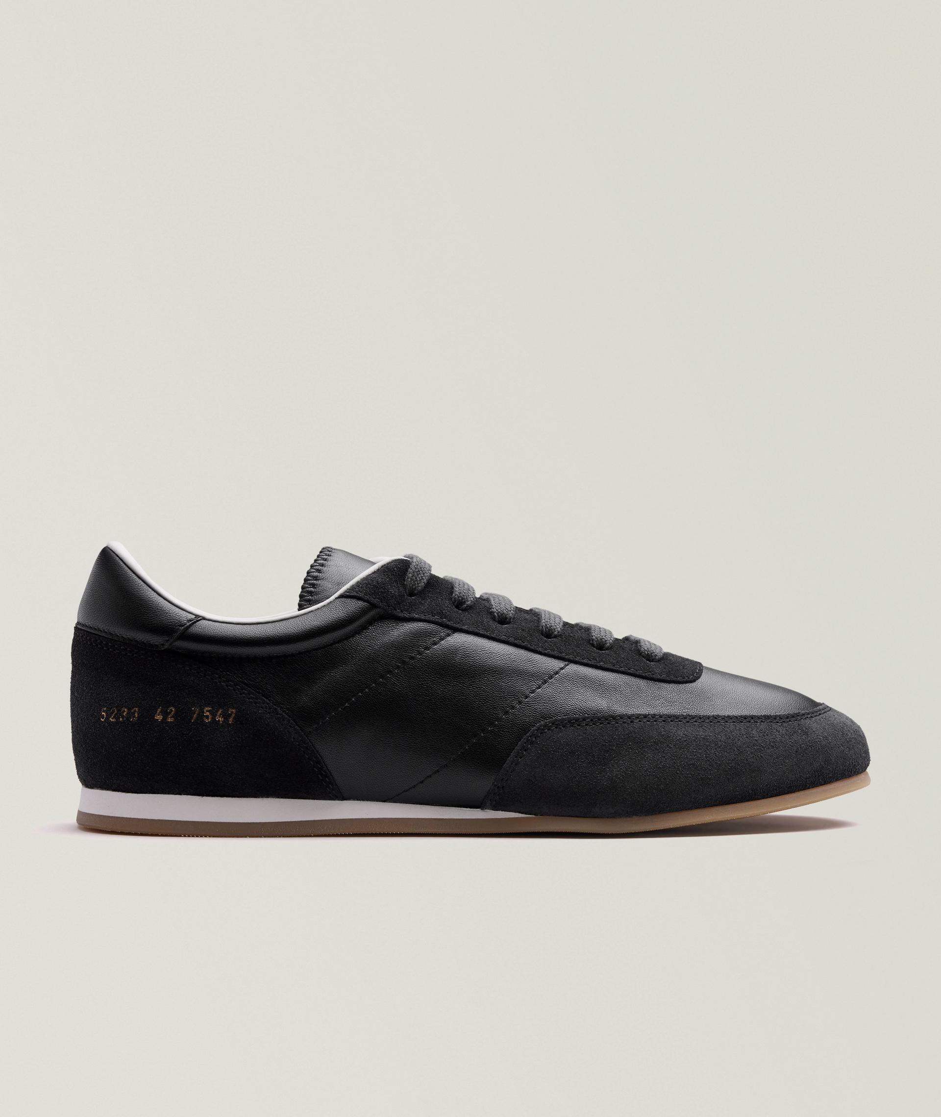 Leather & Suede Runner Sneakers  image 0