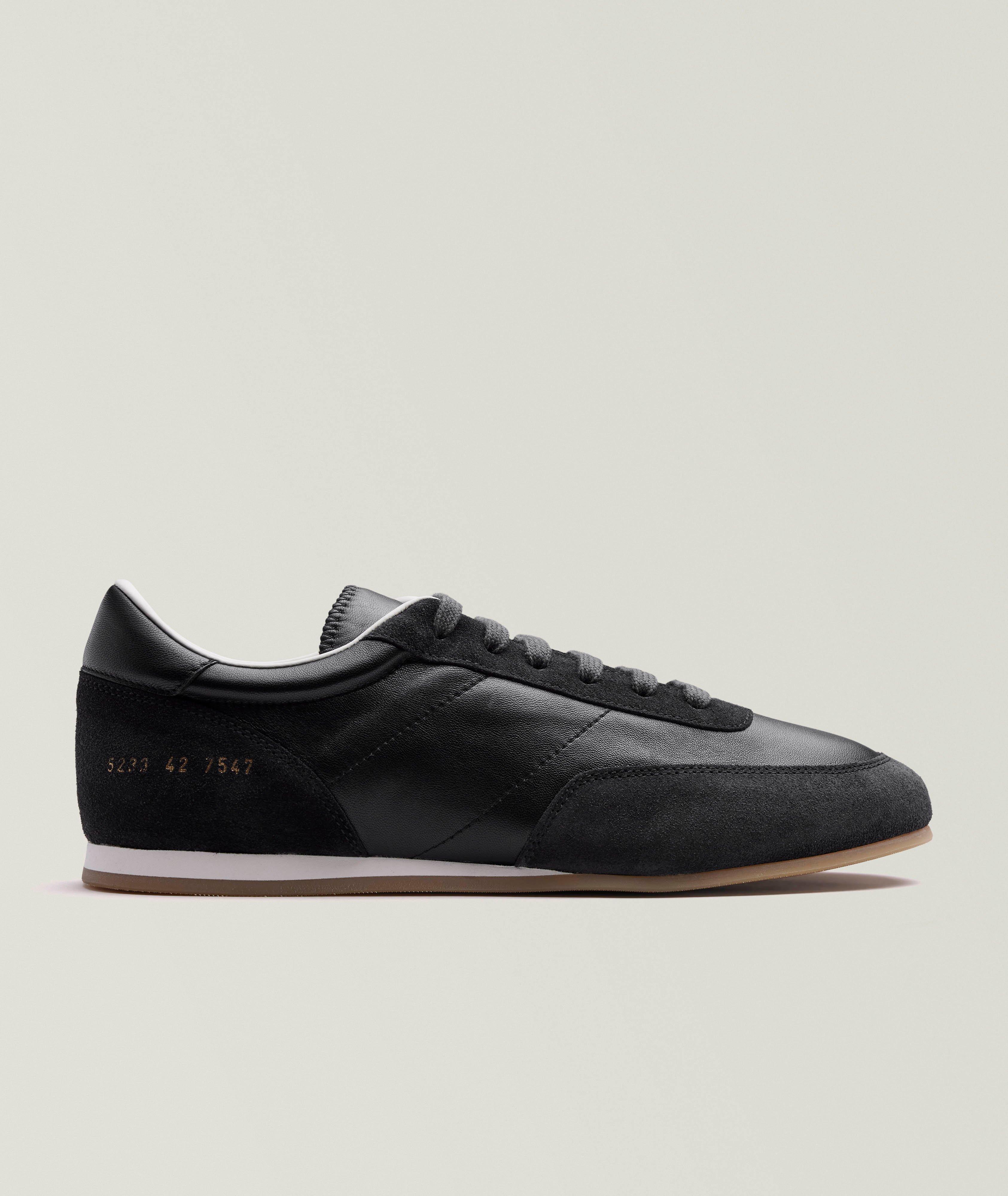 Leather & Suede Runner Sneakers  image 0