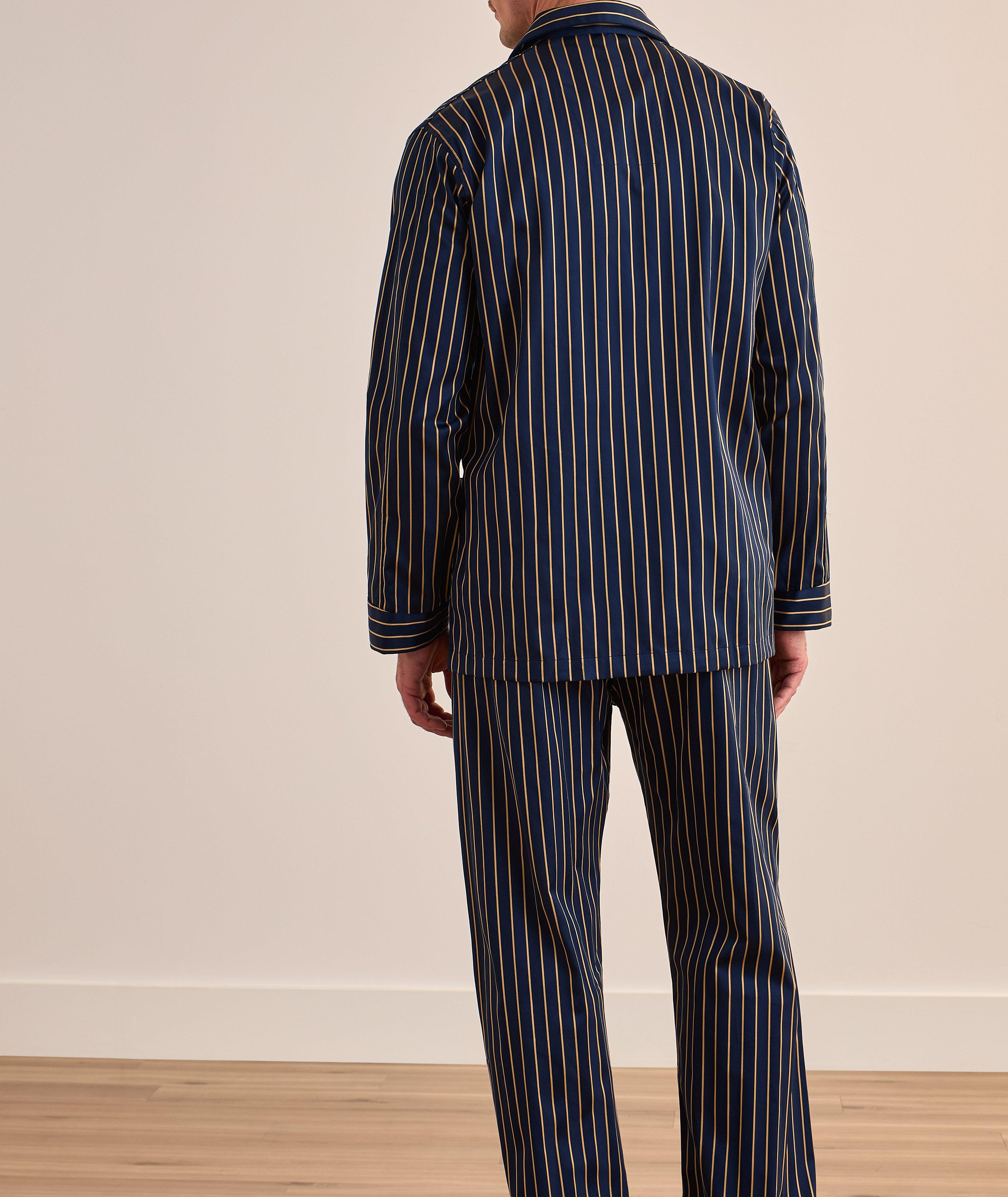 Royal Striped Cotton Pyjama Set image 2