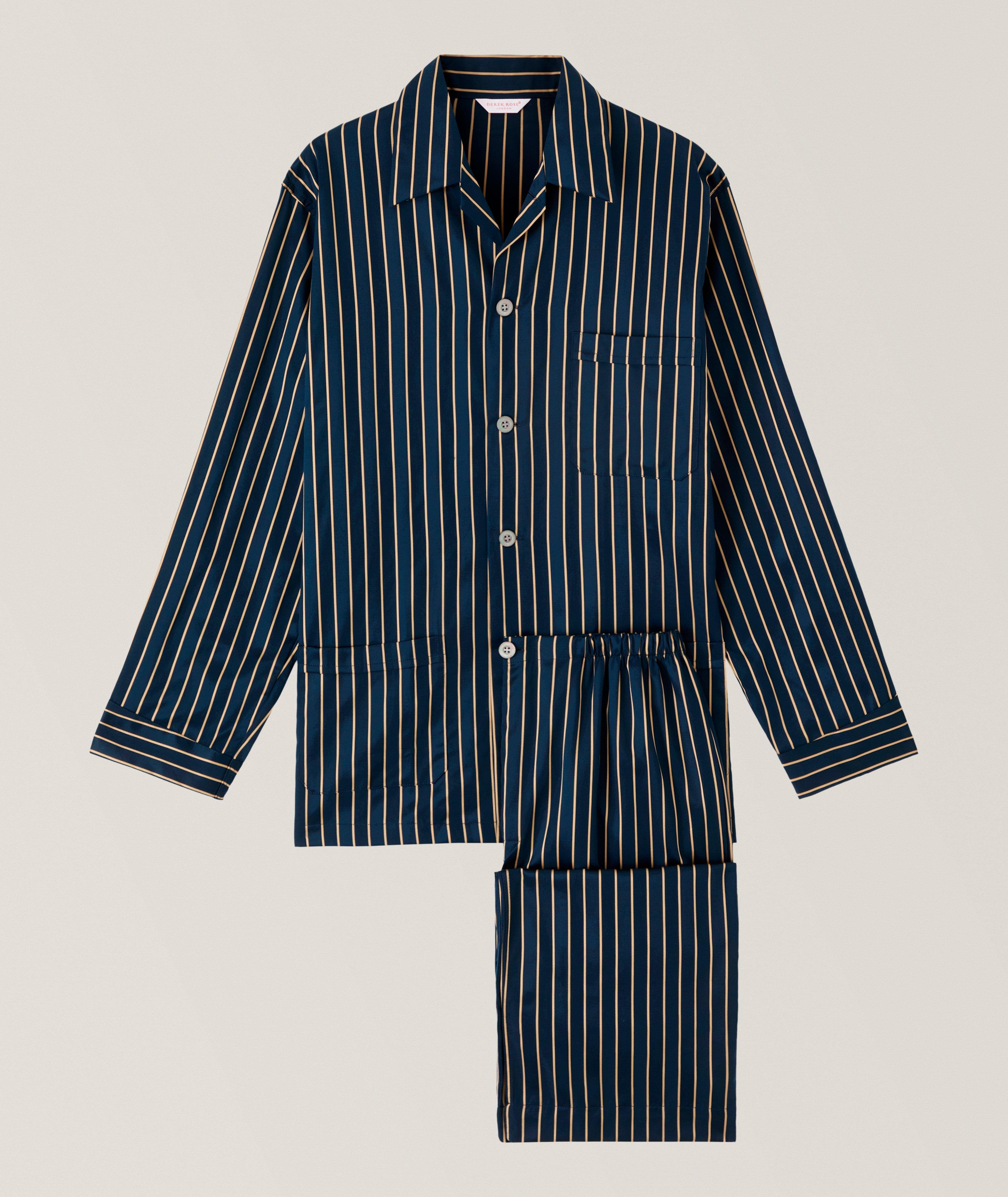 Royal Striped Cotton Pyjama Set image 0