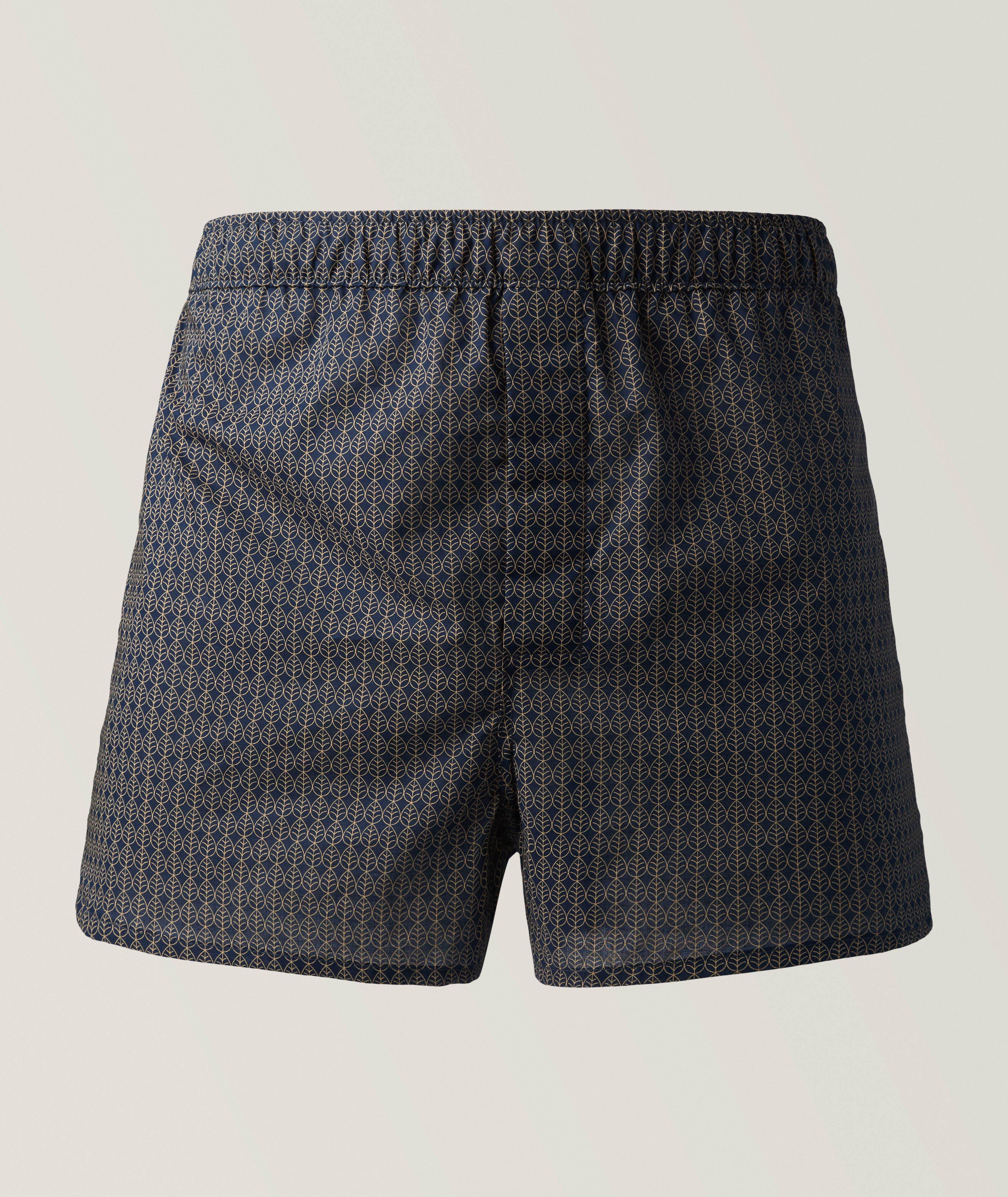 Modern-Fit Leaf Cotton Boxers image 0