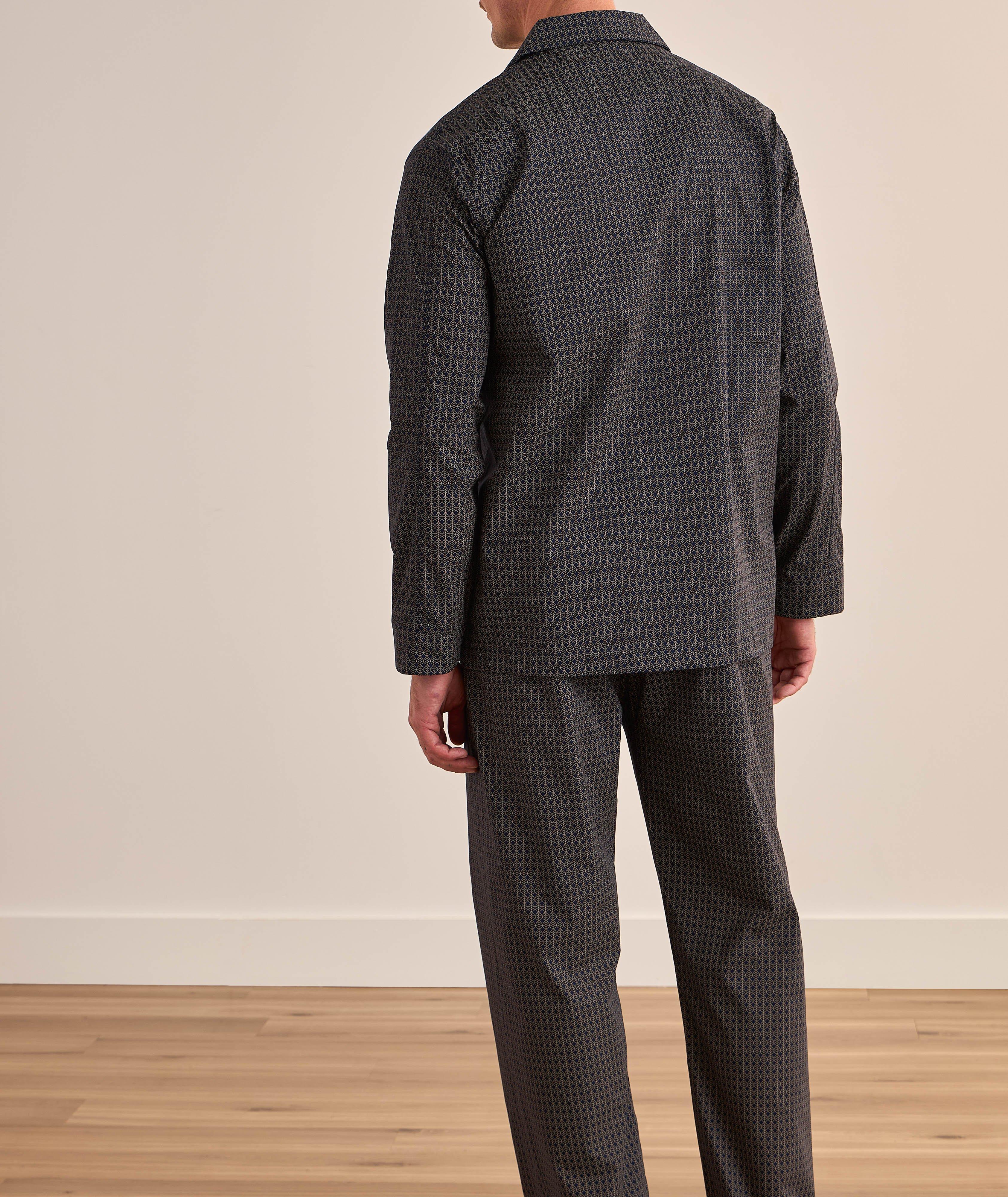 Pyjama Nelson à motif feuillage en coton image 2