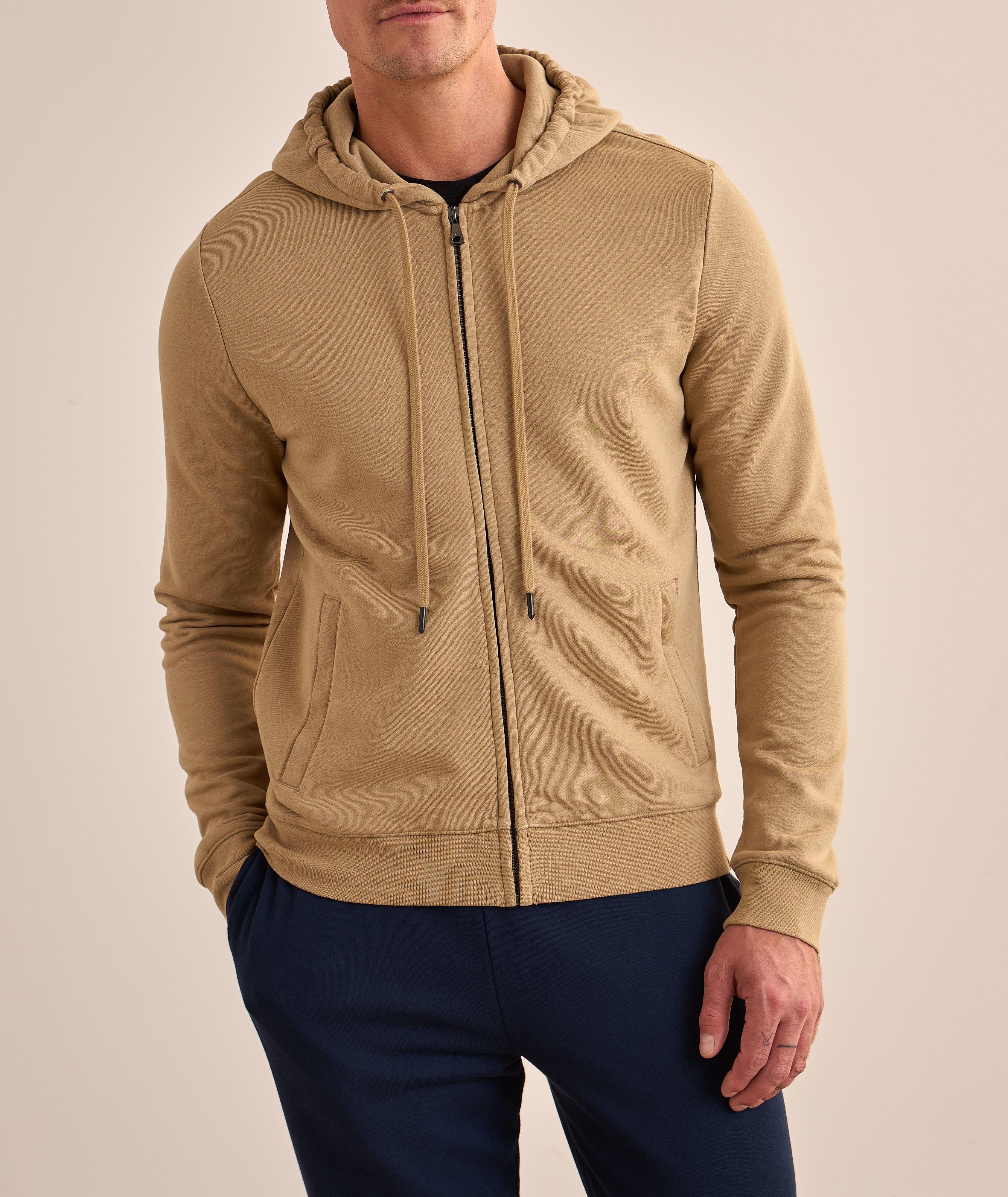 Chandail à capuchon en coton et modal image 1