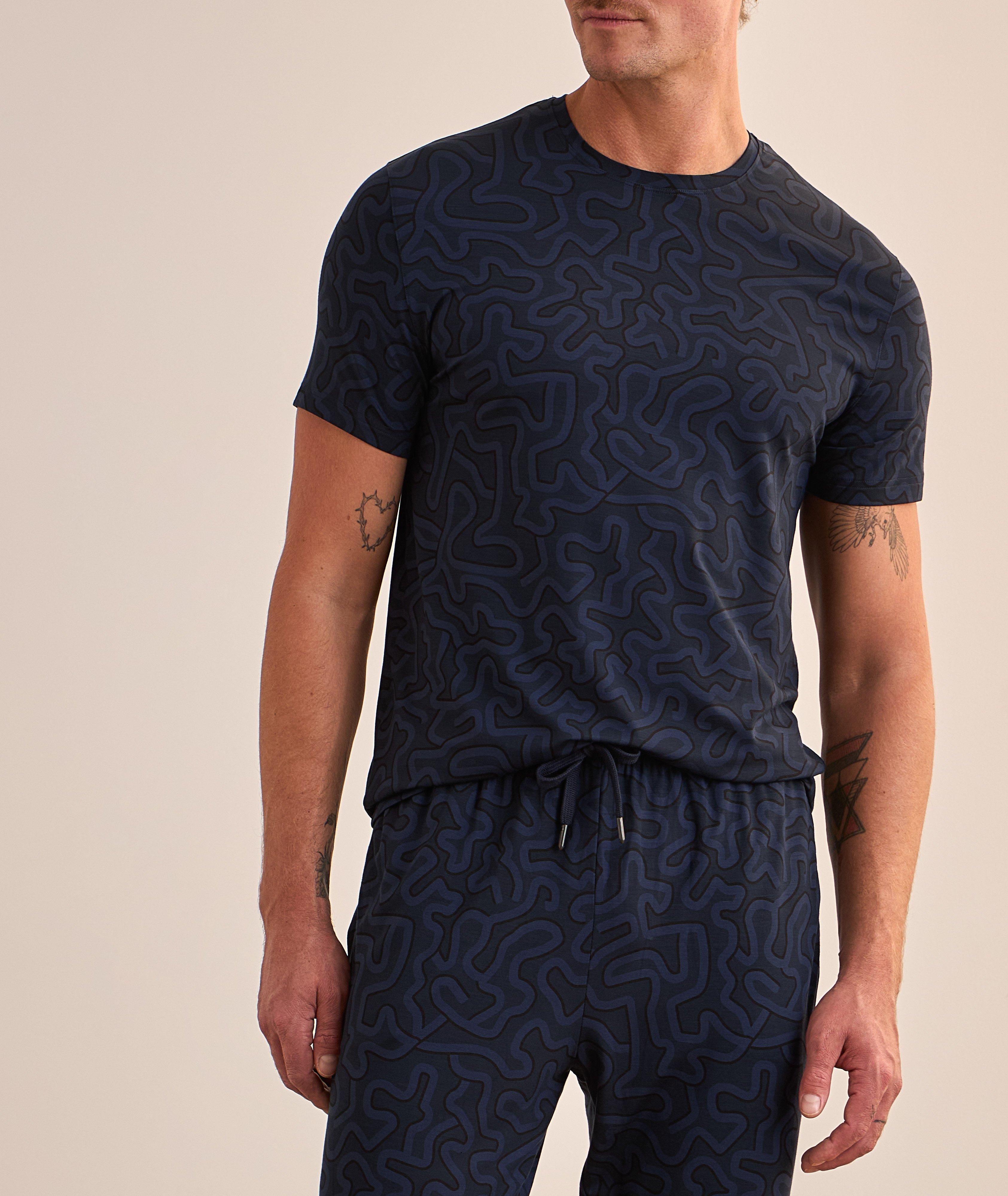 London Squiggle Stretch-Modal T-Shirt image 1