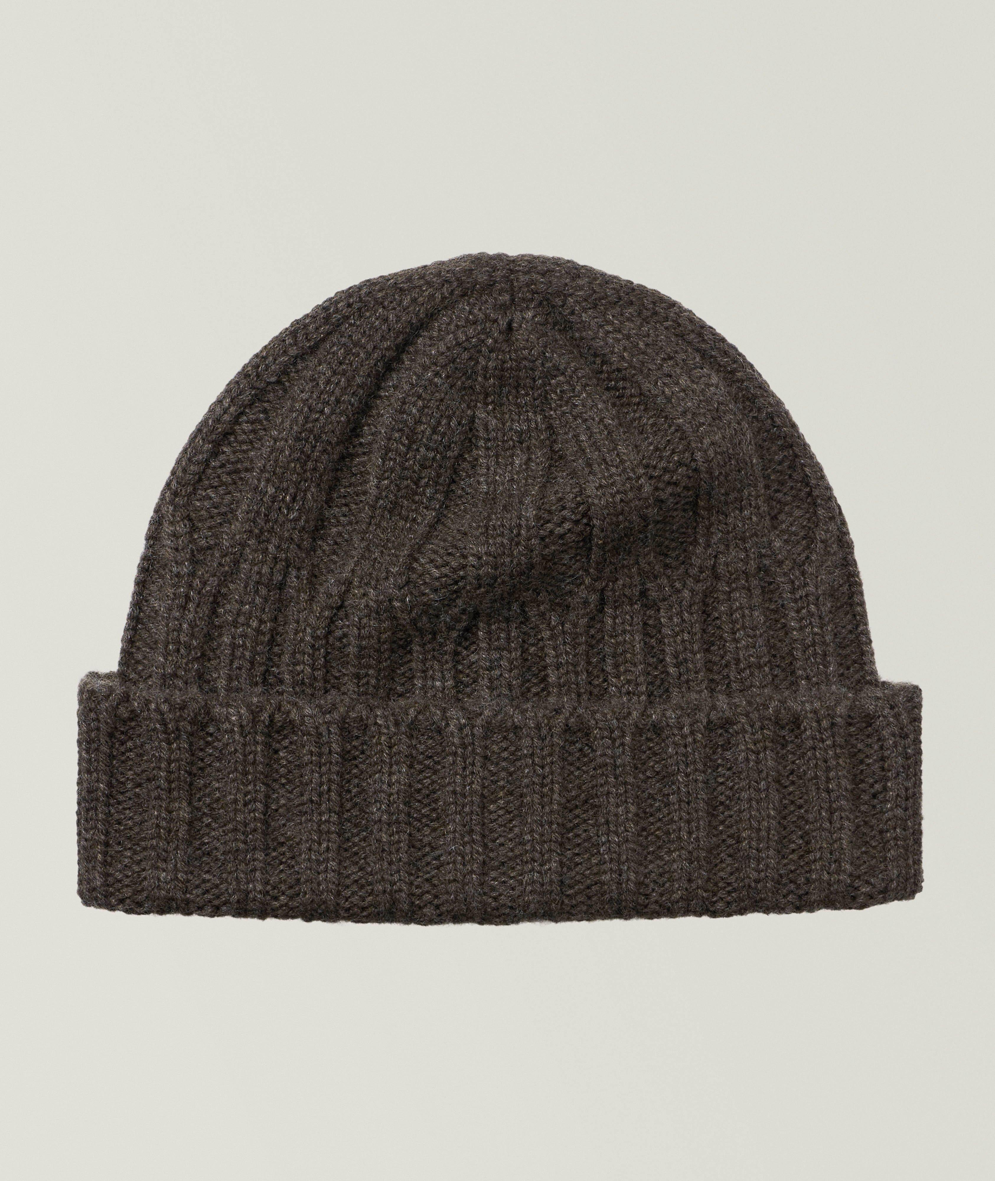 Tuque en tricot torsadé de cachemire image 0