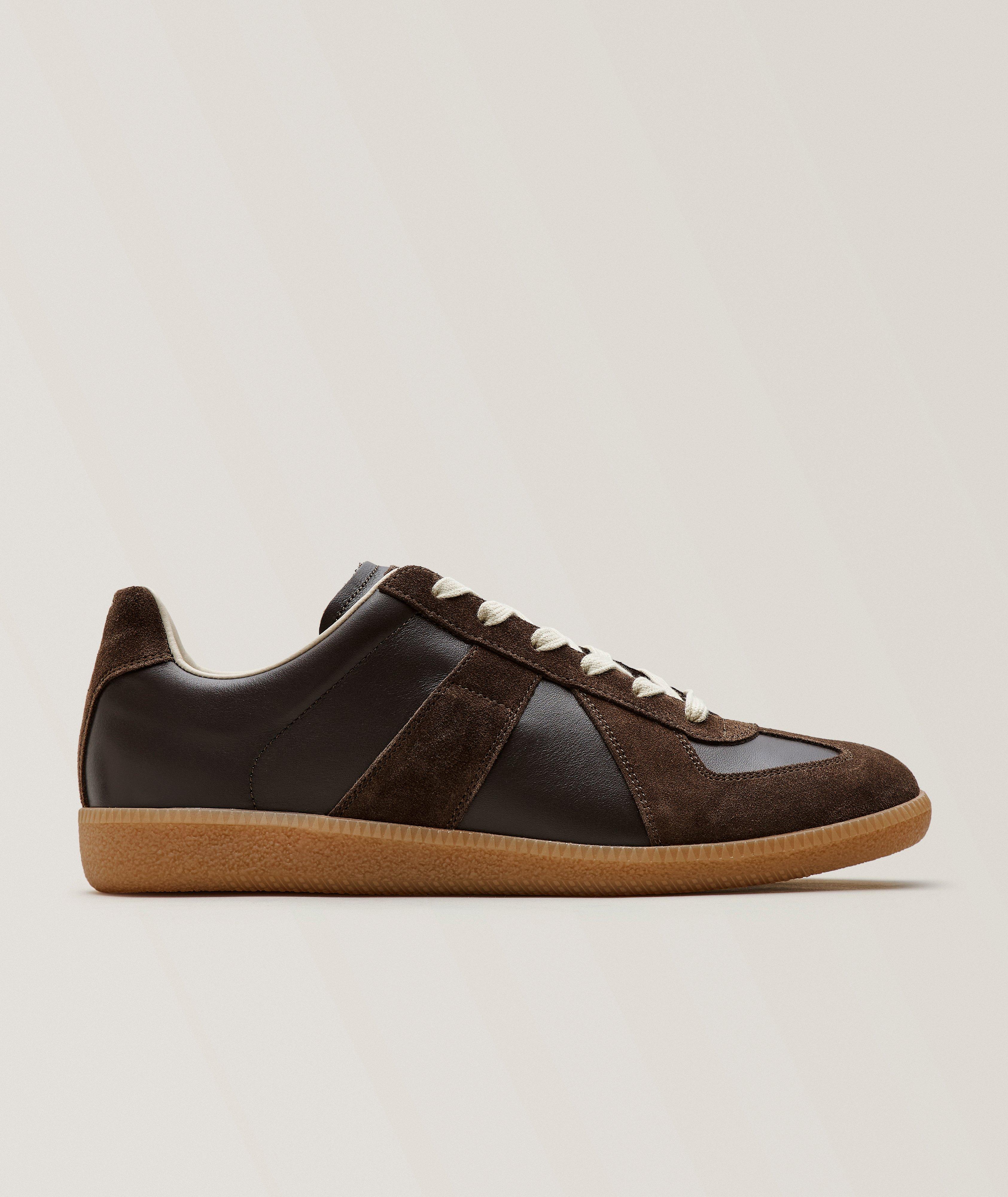 Replica Low-Top Leather Sneakers image 0