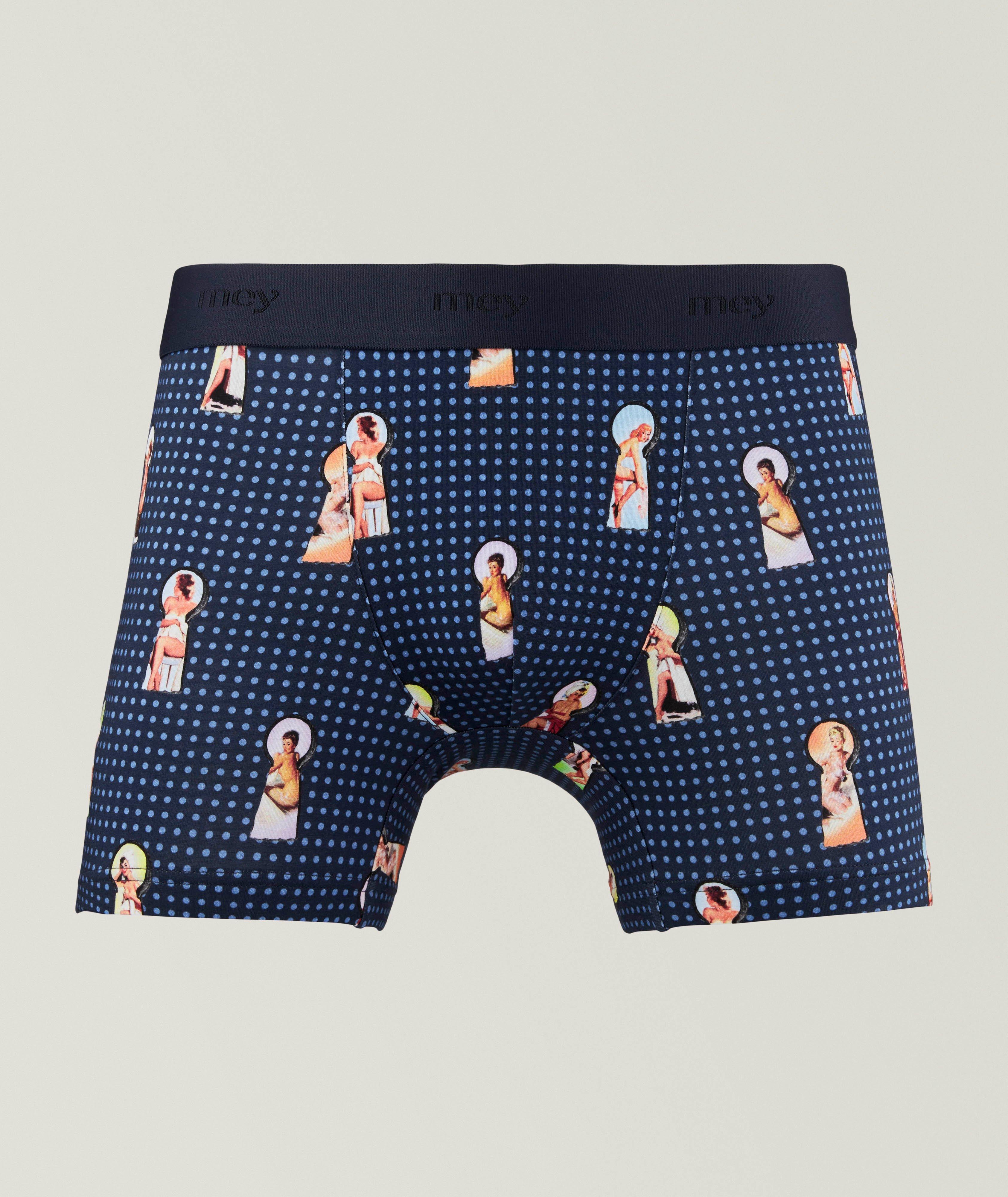 Boxeur court à motif de trous de serrure et de pin-up image 0