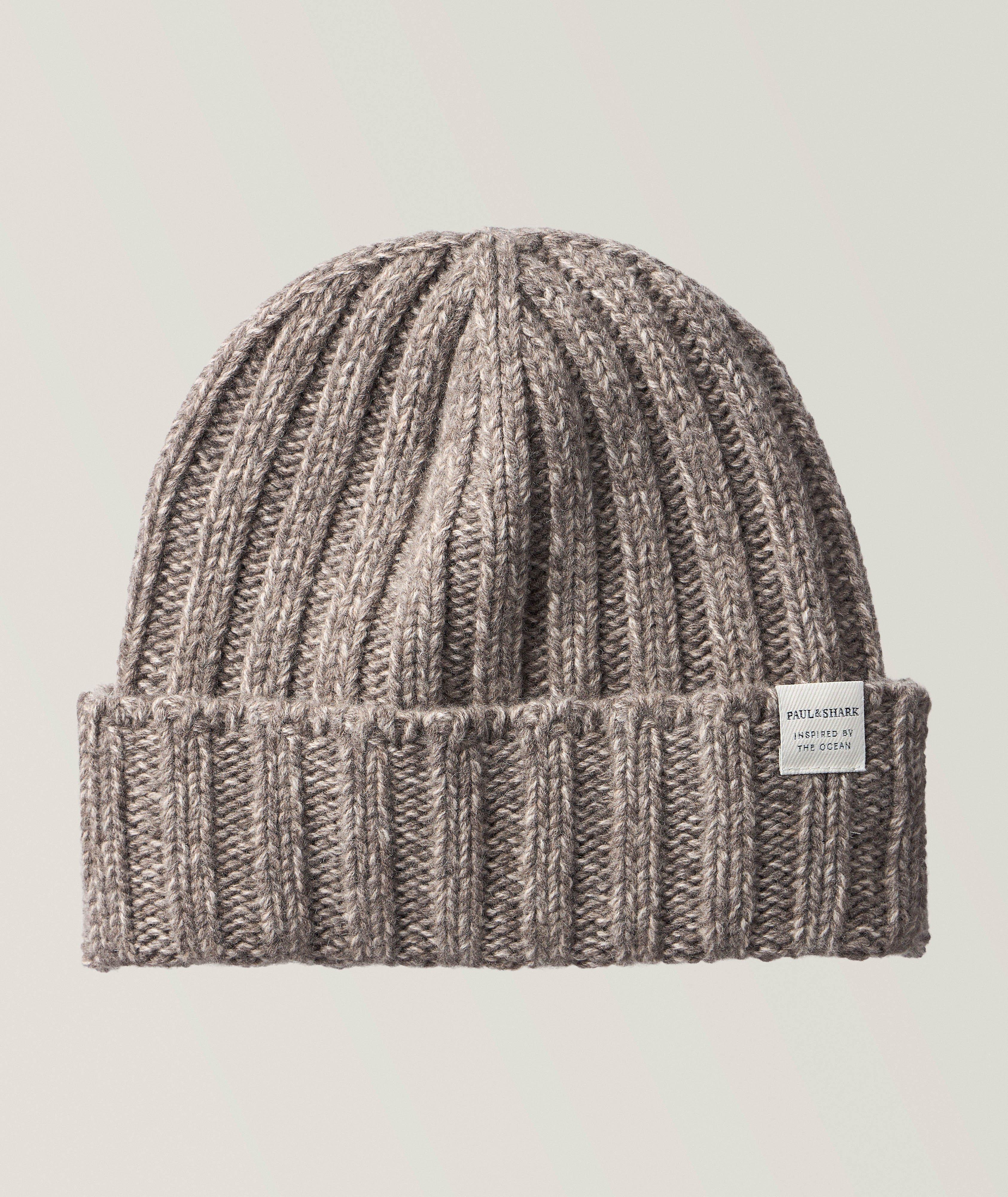 Riviera Ribbed Wool-Cashmere Beanie image 0