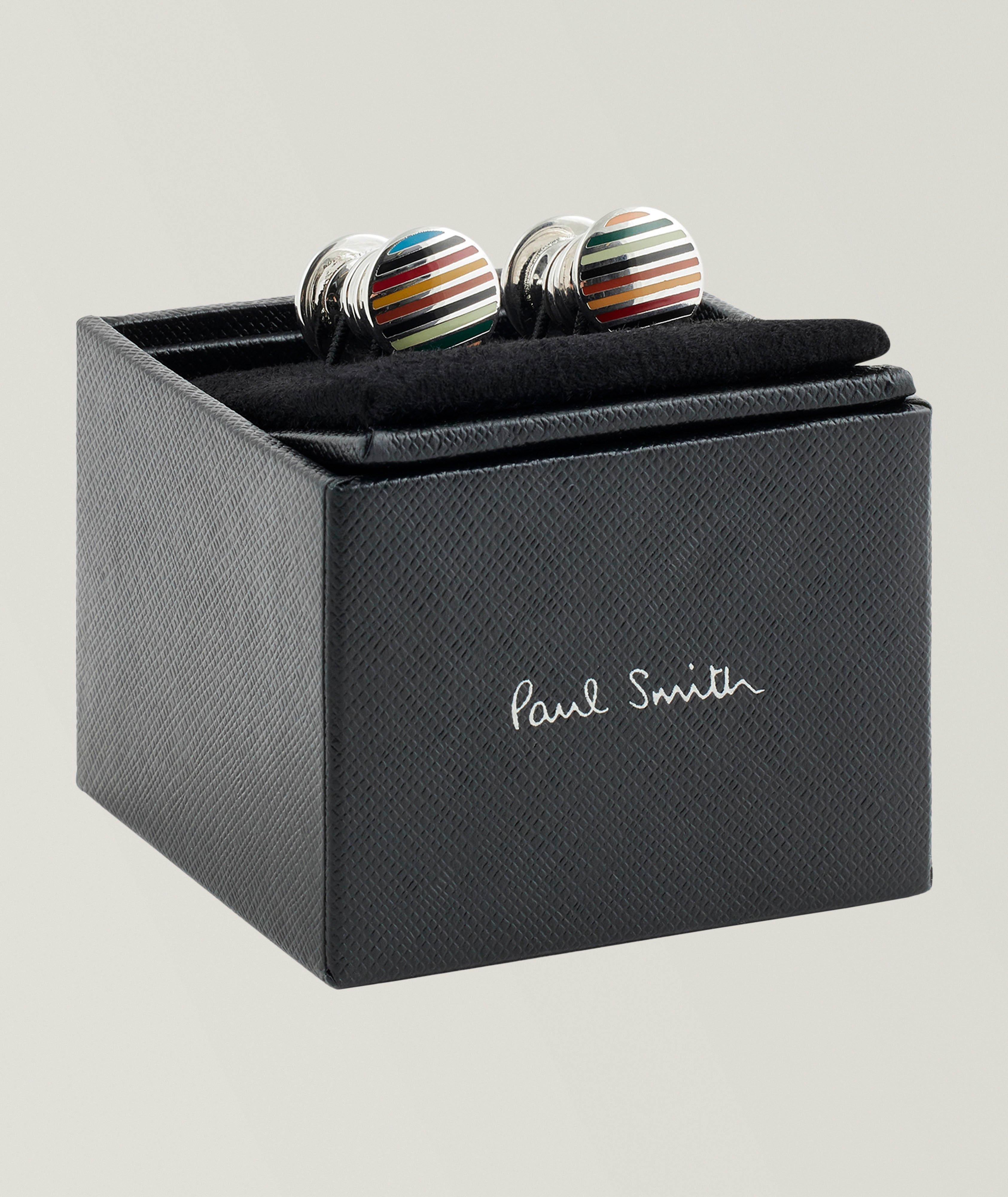 Multi-Signature Stripe Pop Cufflinks image 2