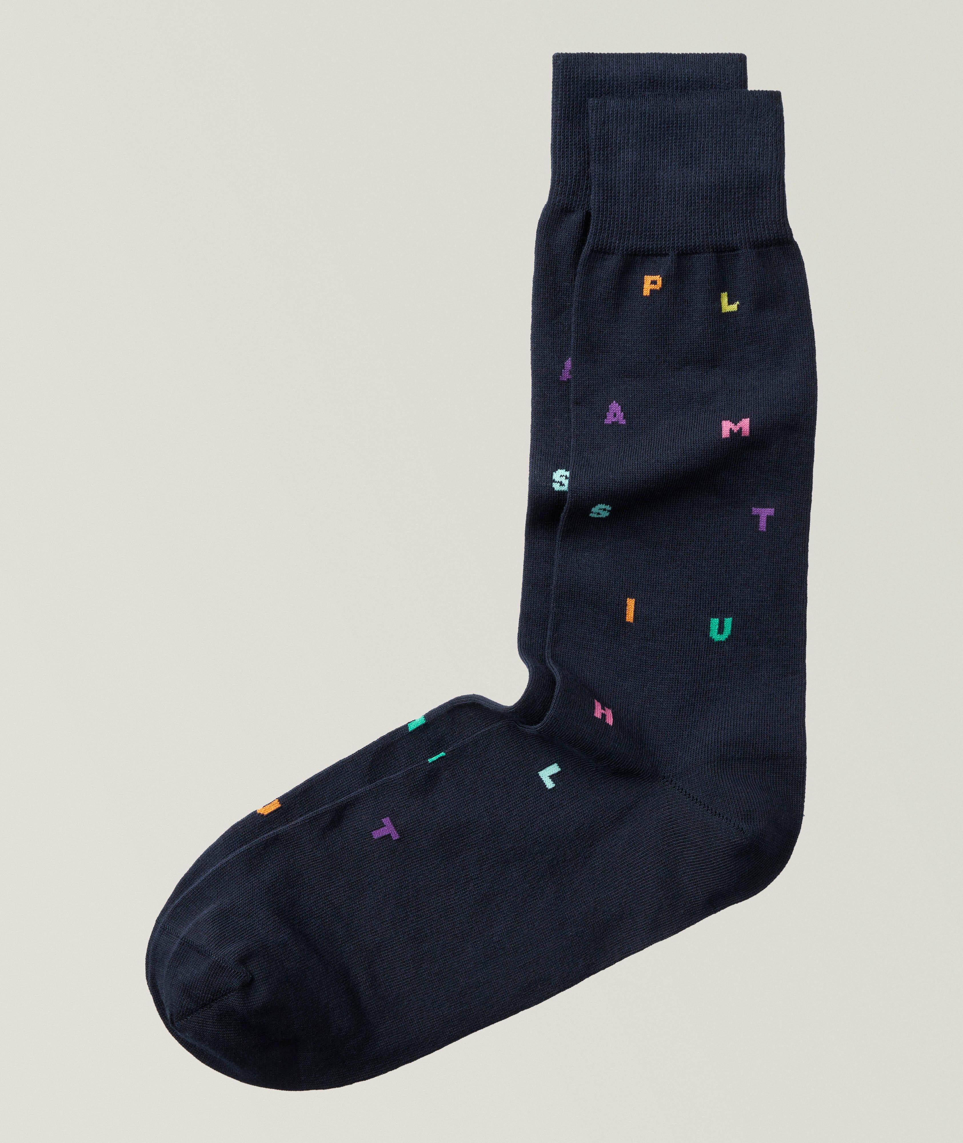 Keanu Letter Stamp Socks image 0