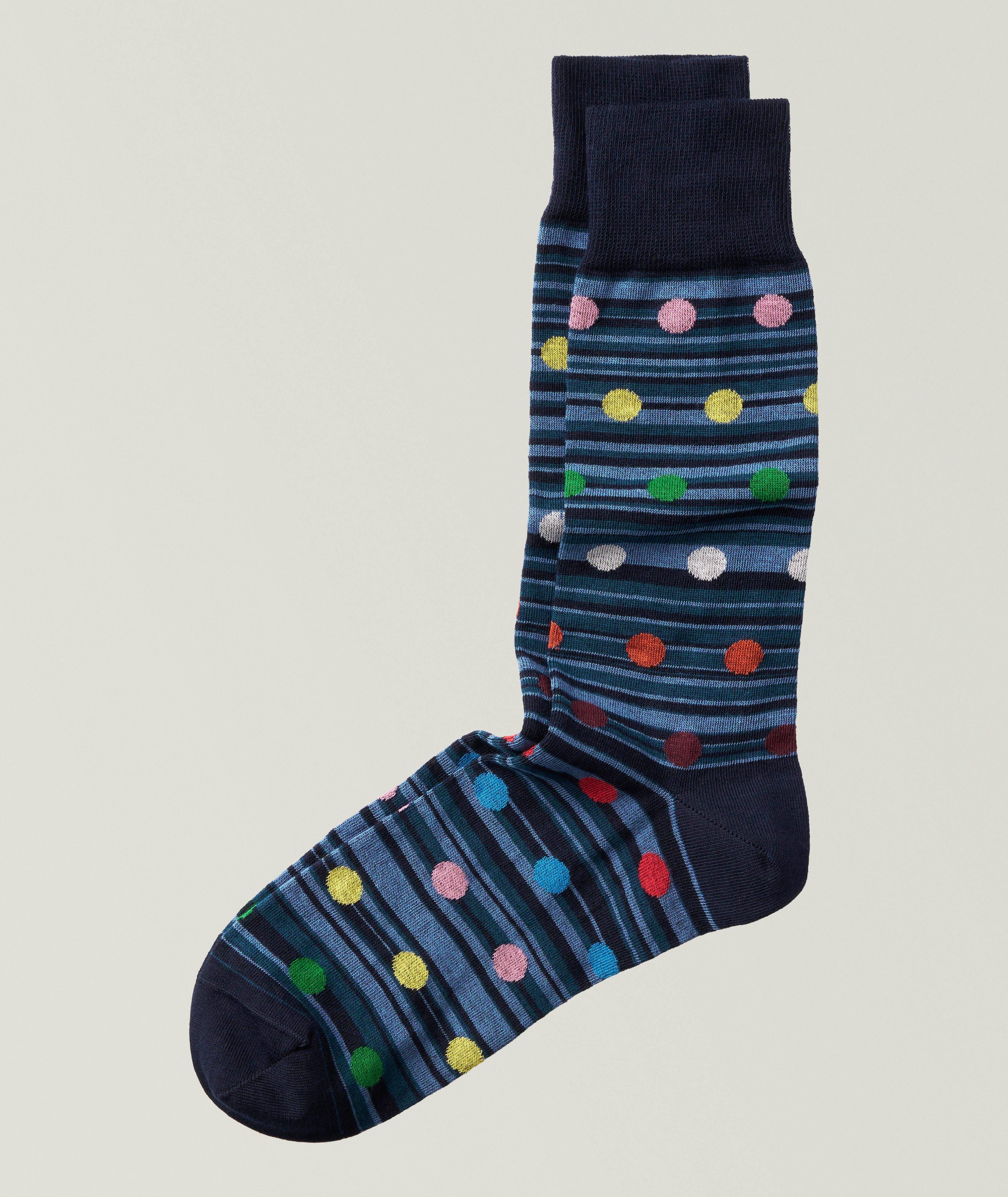 Kingsley Signature Stripe Dot Socks image 0