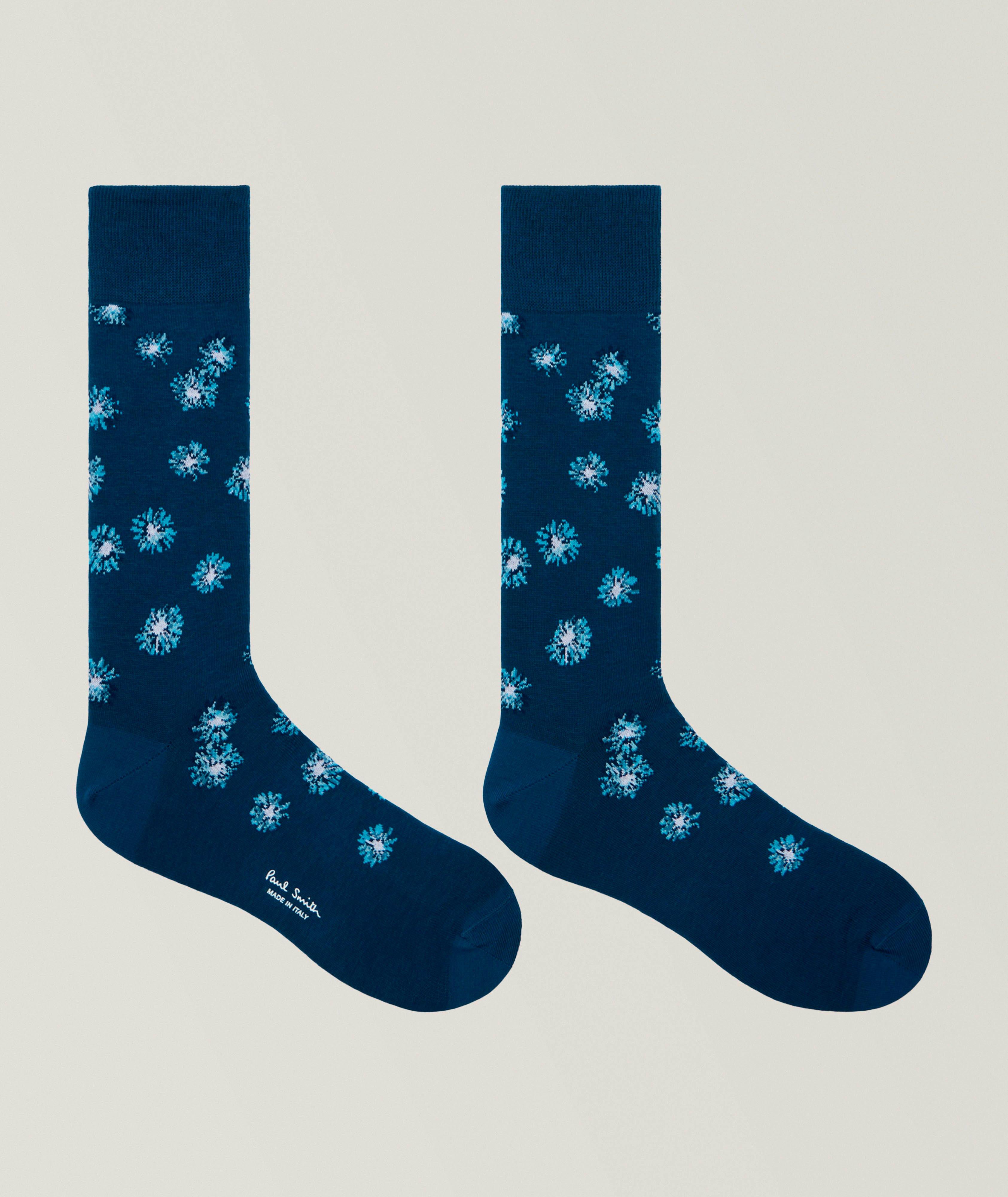 Chaussettes en coton extensible à motif floral image 1