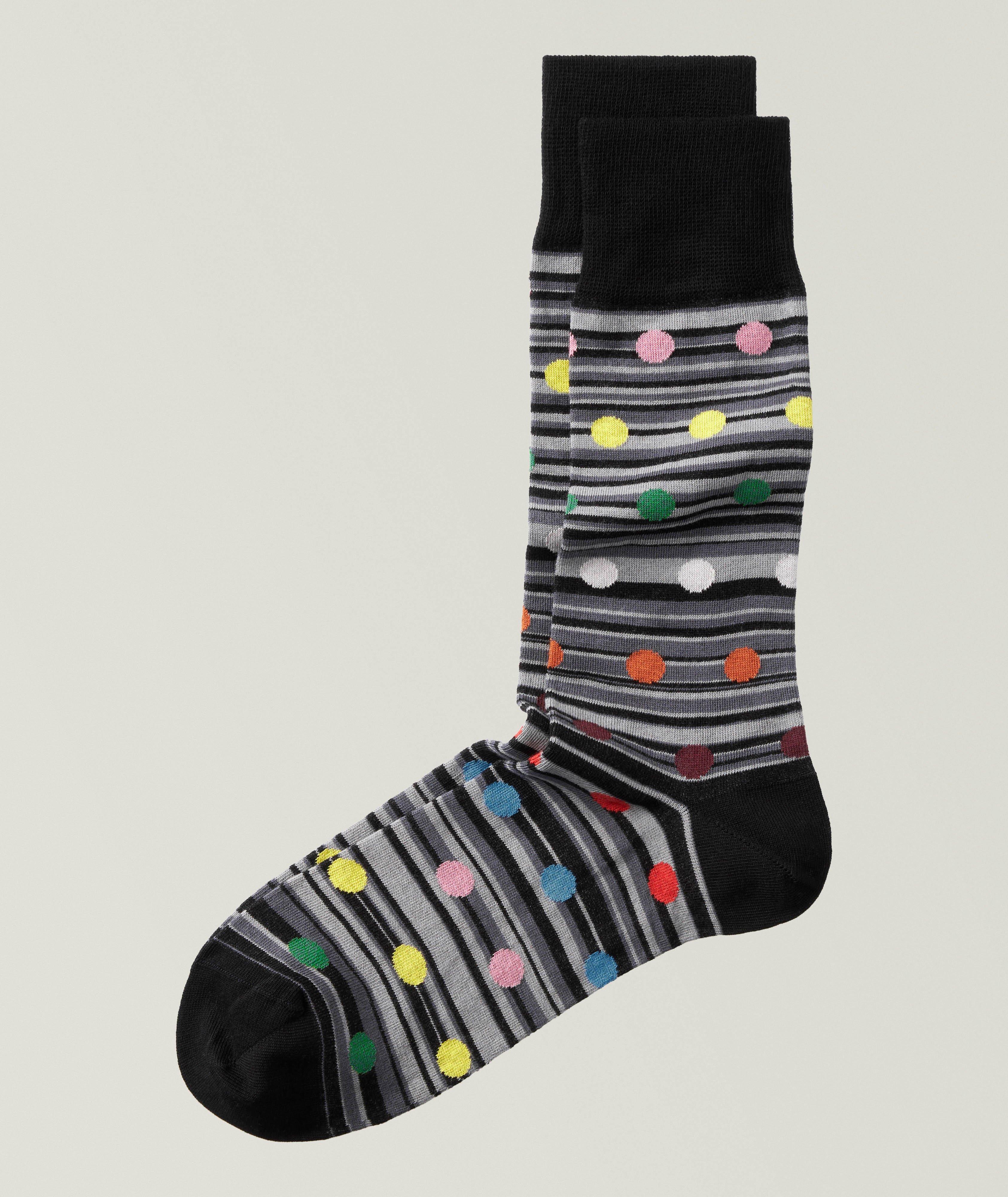 Kingsley Striped Dot Socks image 0
