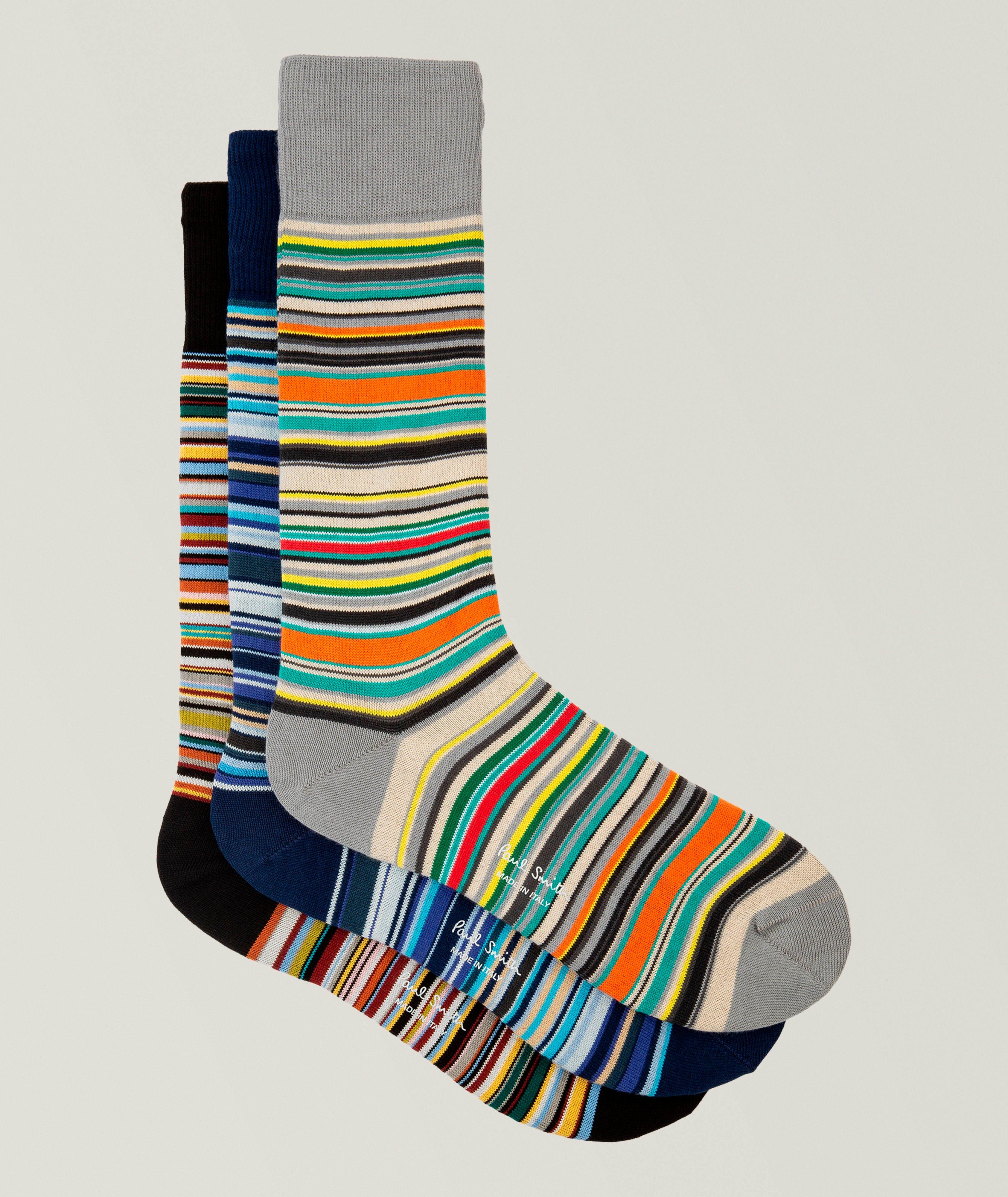 Ensemble de trois paires de chaussettes à rayures image 4