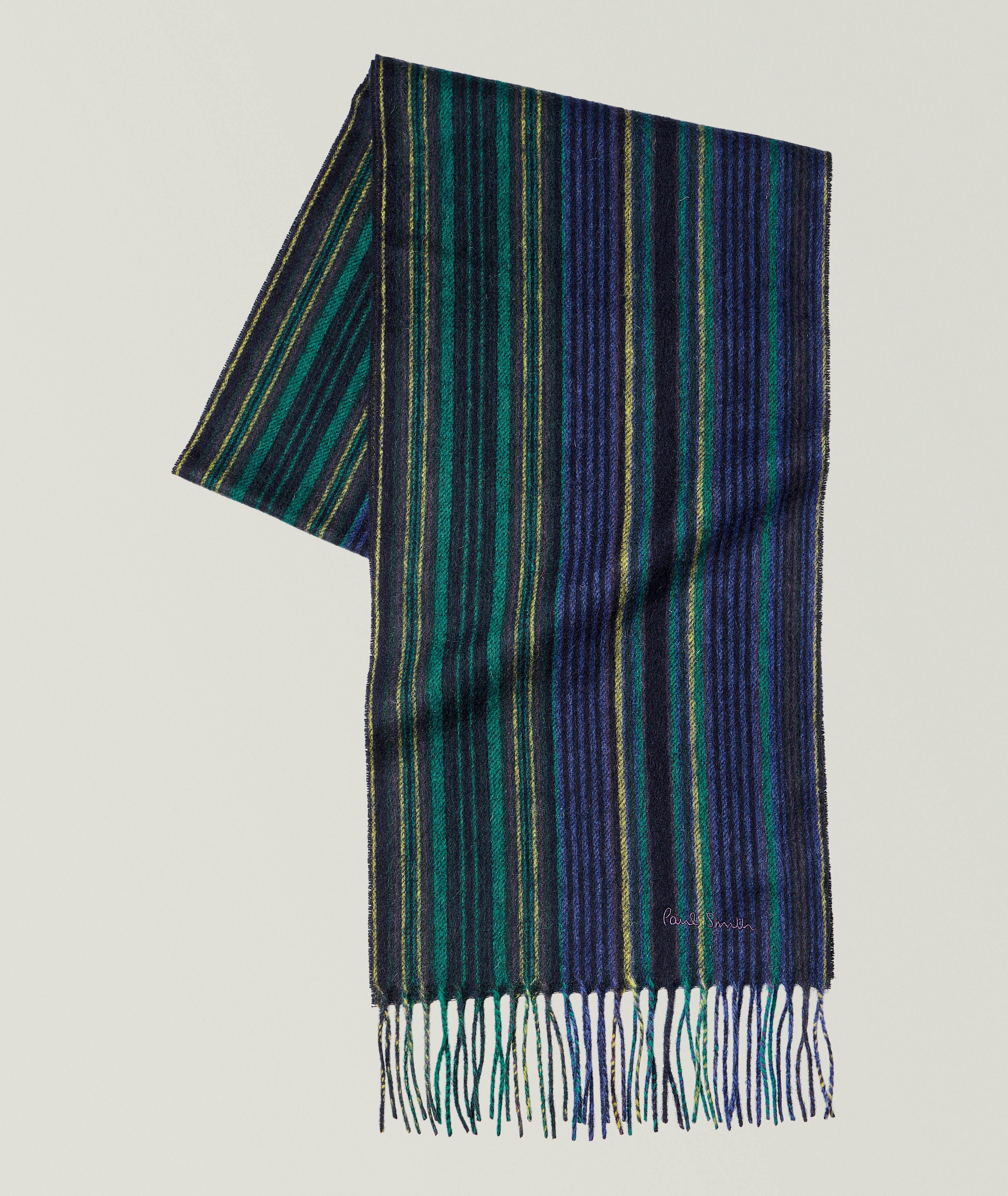 Trent Striped Lambswool Scarf image 0