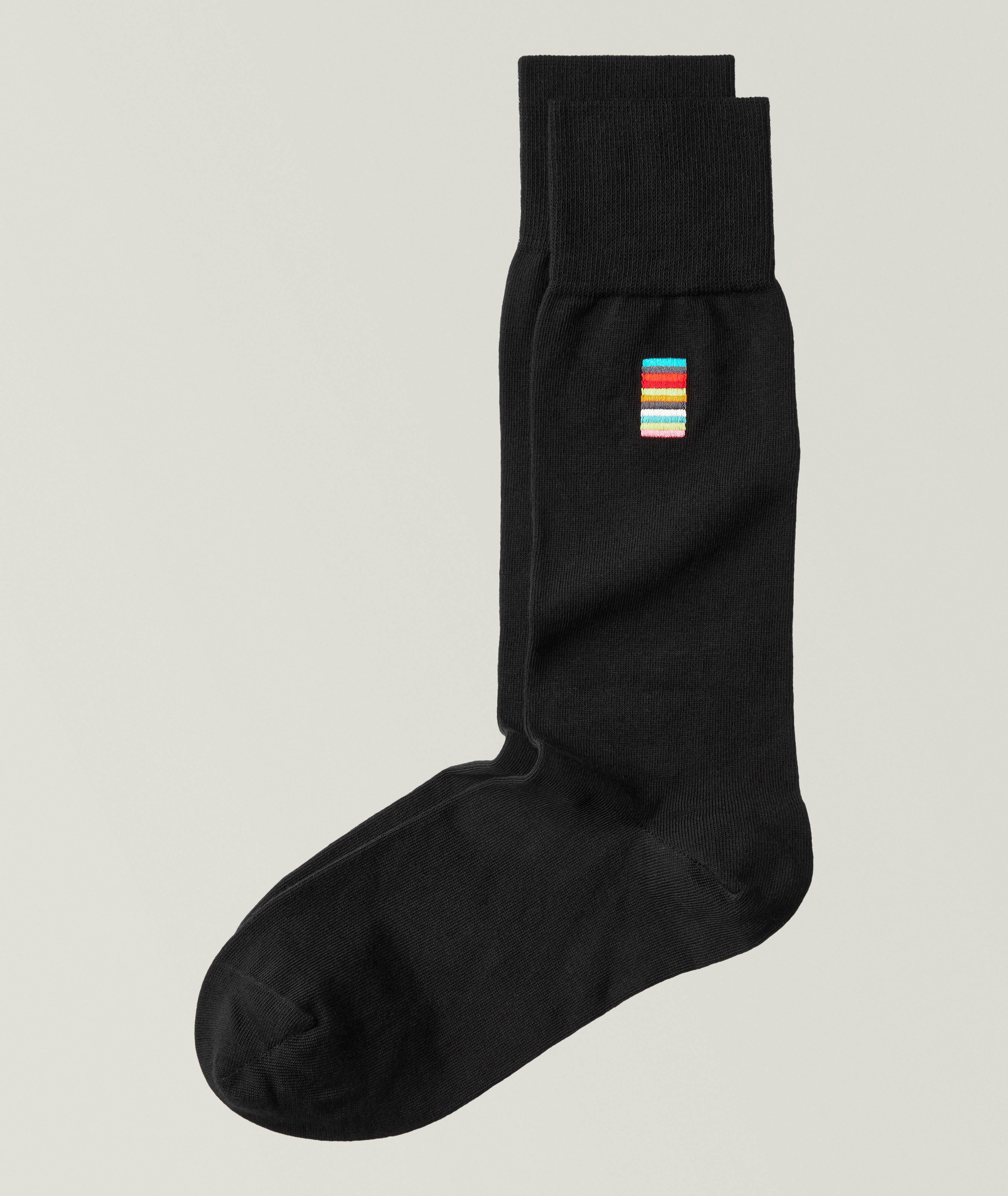 Alfie Embroidered Signature Stripe Socks image 0