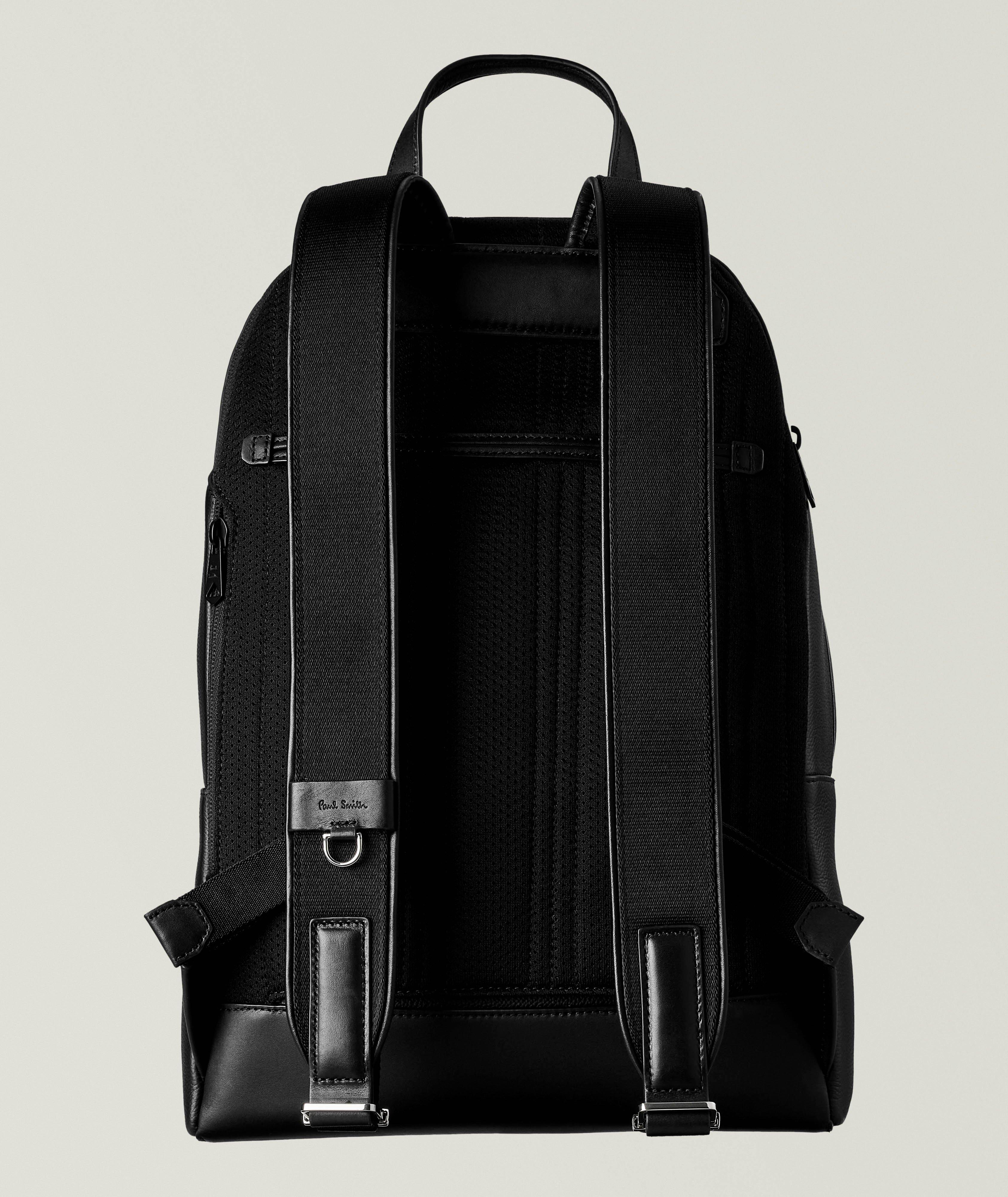 Signature Stripe Leather Backpack image 1
