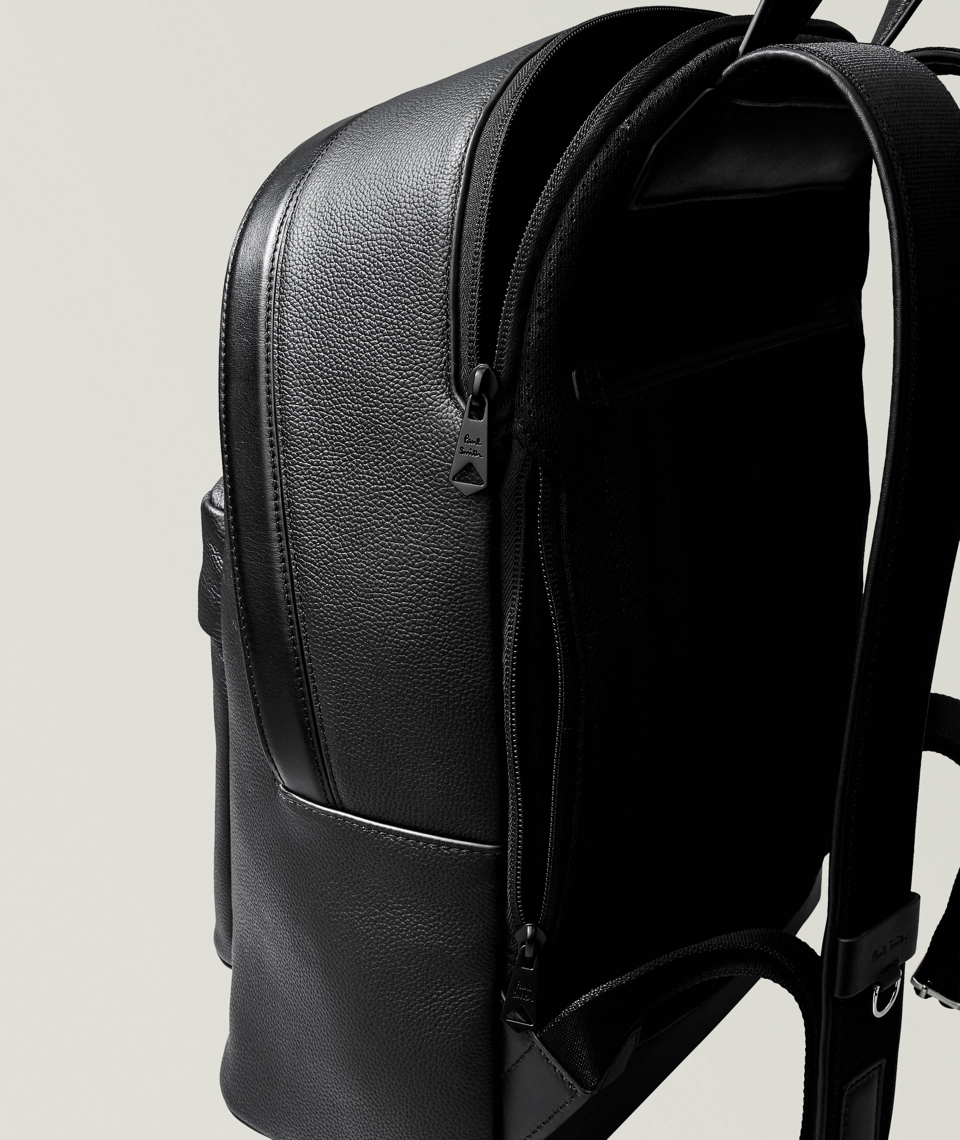 Signature Stripe Leather Backpack image 3