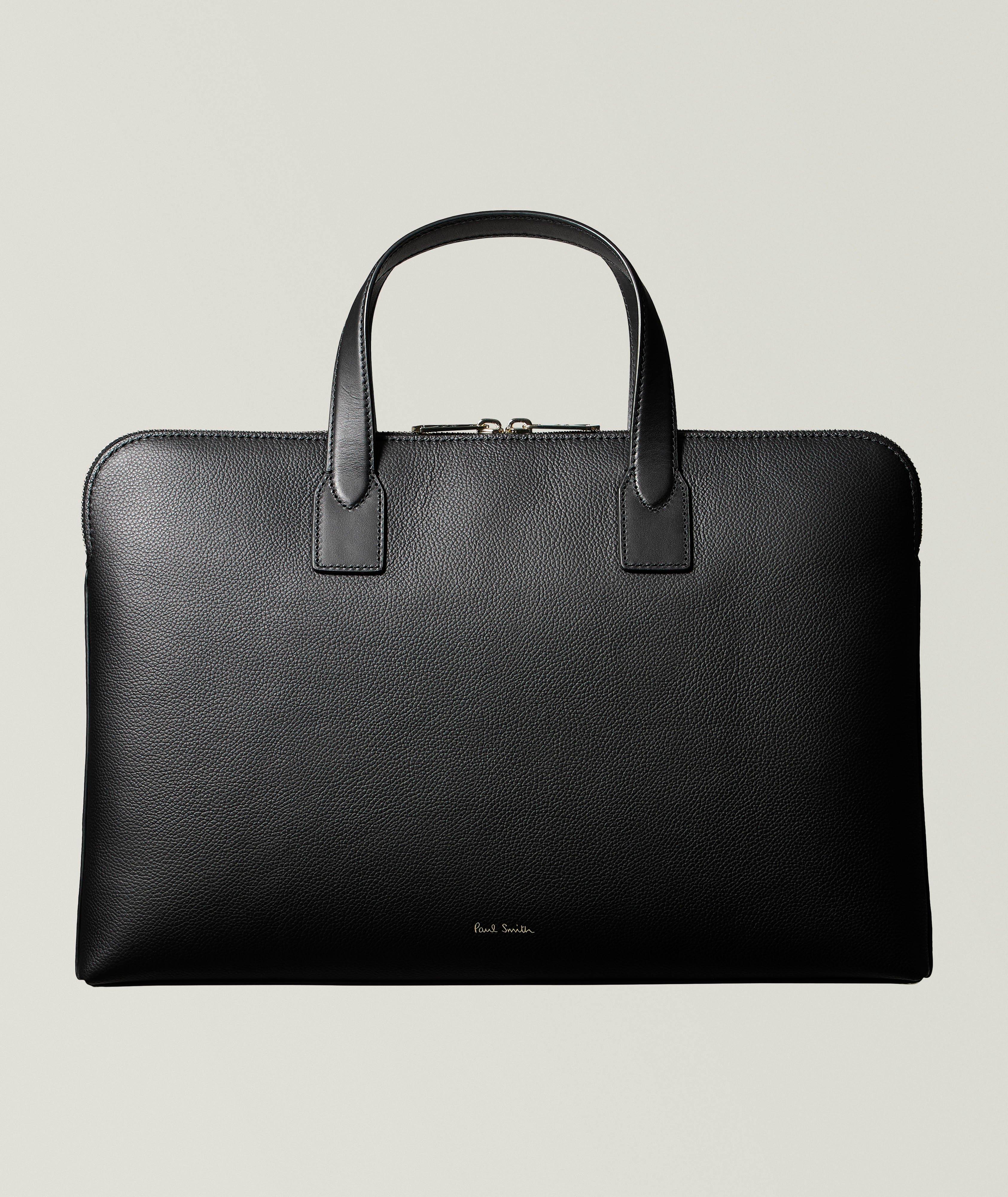 Signature Stripe Slim Leather Folio Bag image 1