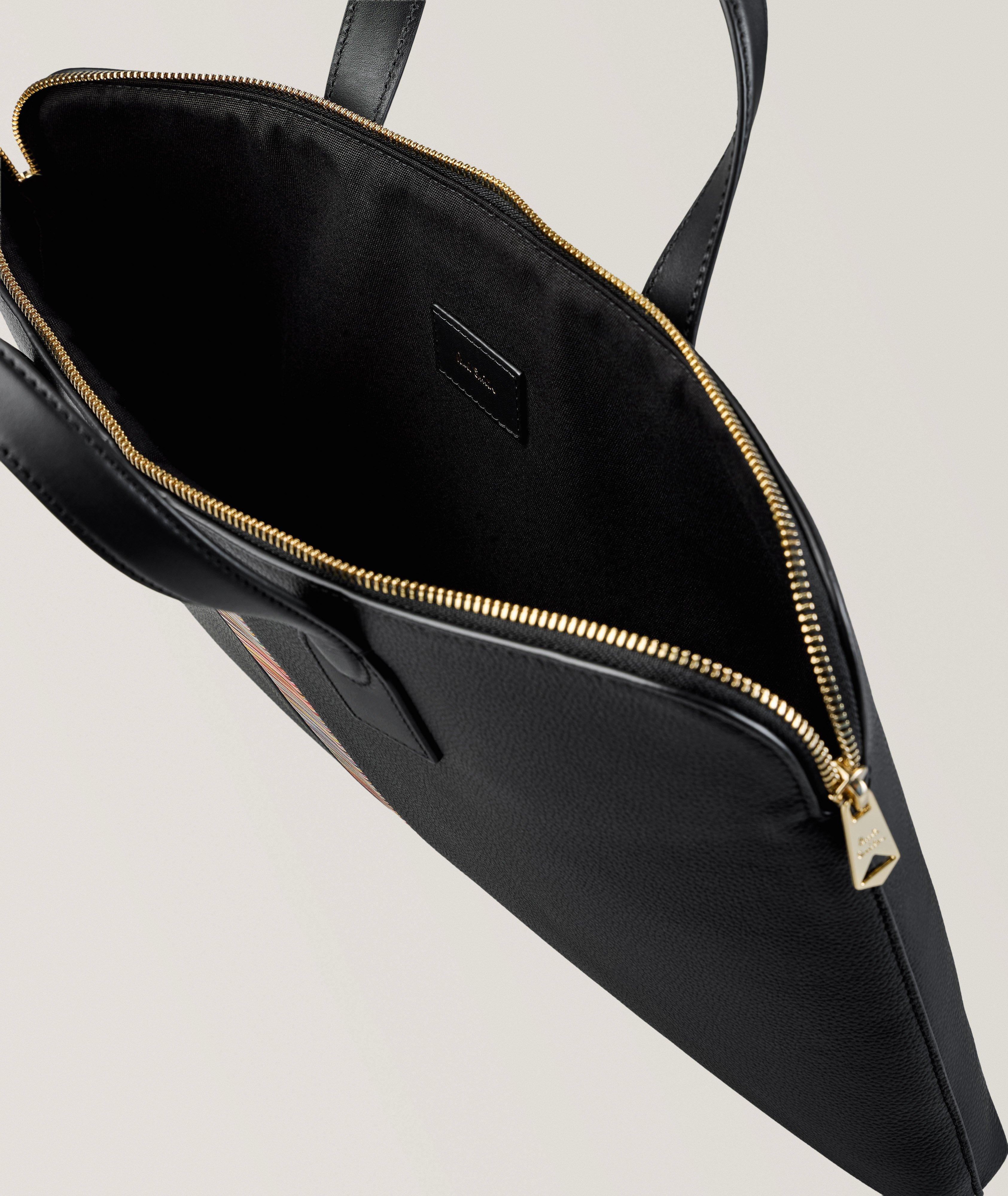 Signature Stripe Slim Leather Folio Bag image 2