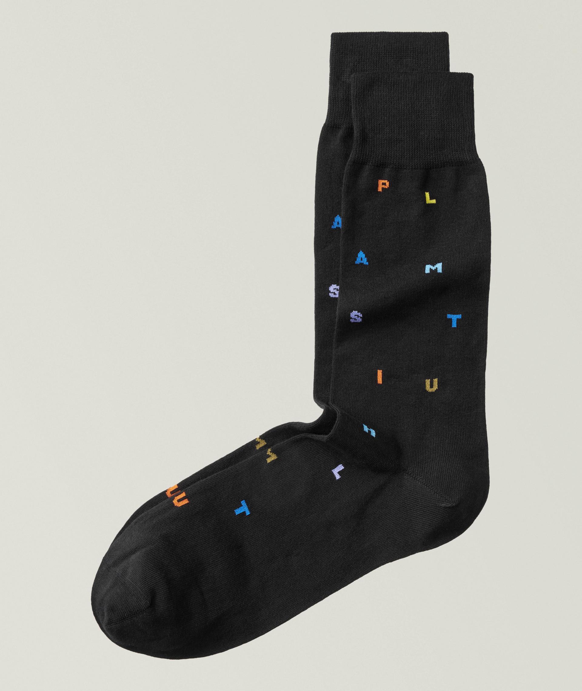 Keanu Letter Stamp Socks image 0