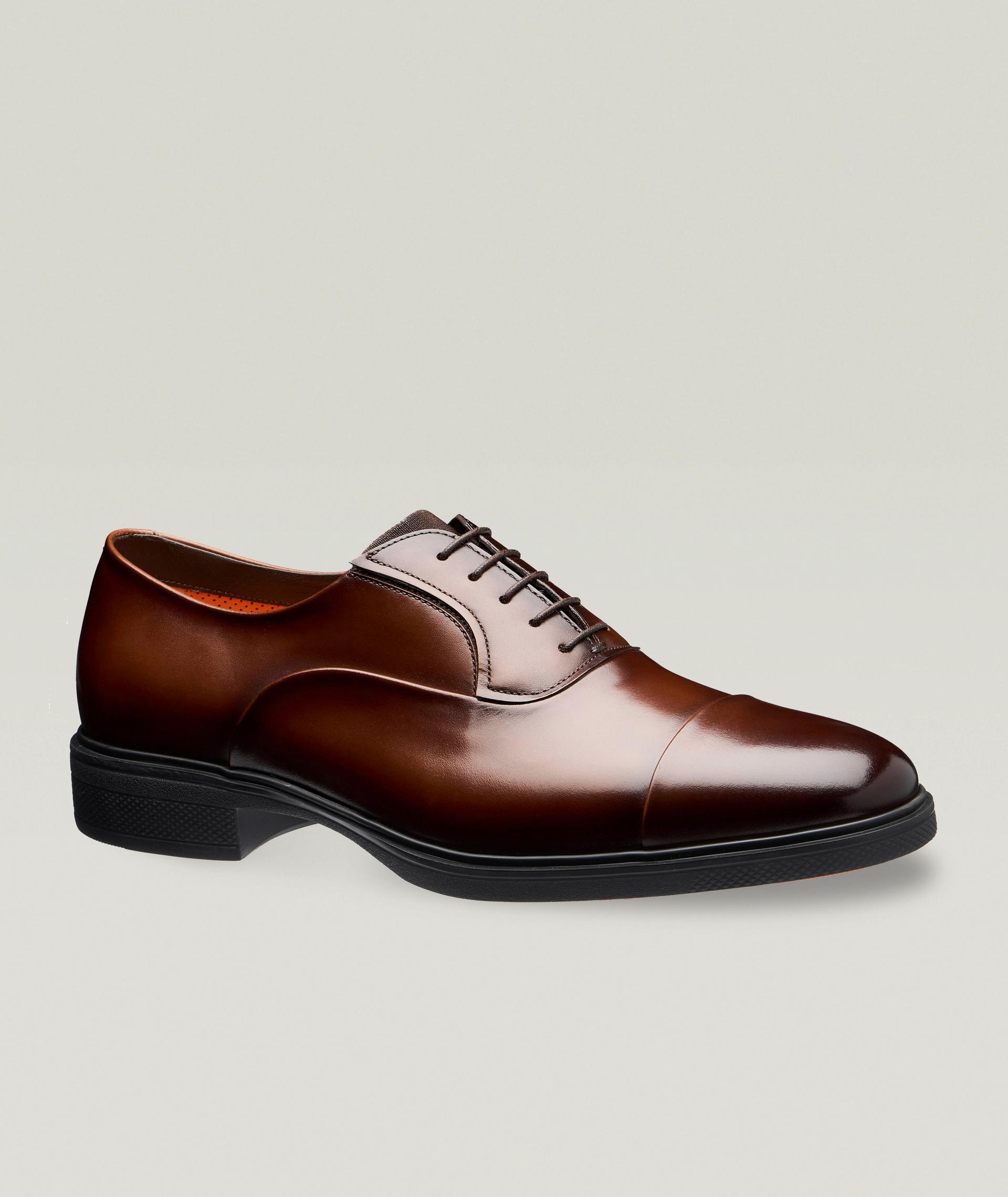 Easy Burnished Leather Cap-Toe Oxfords image 0