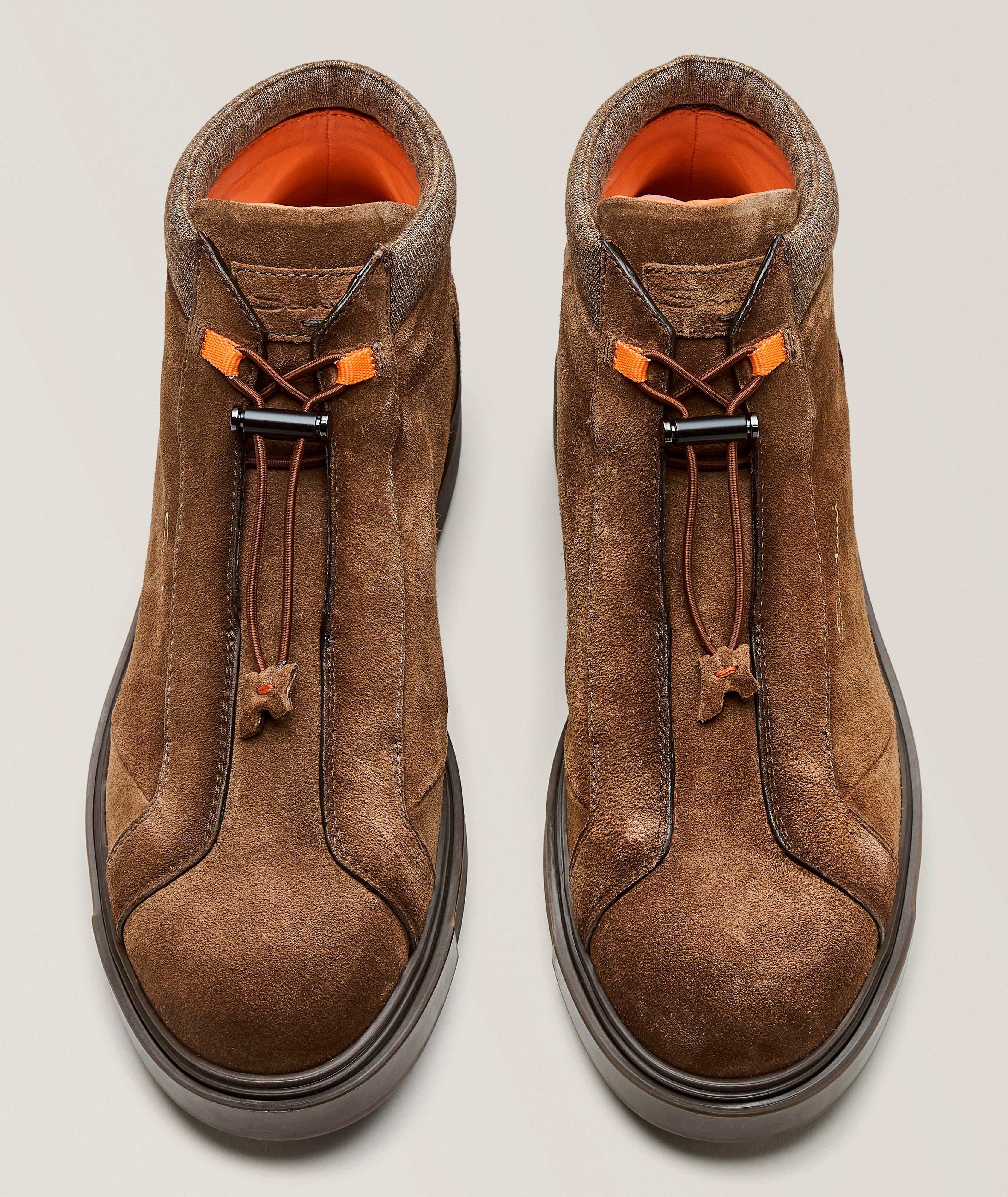 Corvat Suede & Knit Ankle Boots image 1