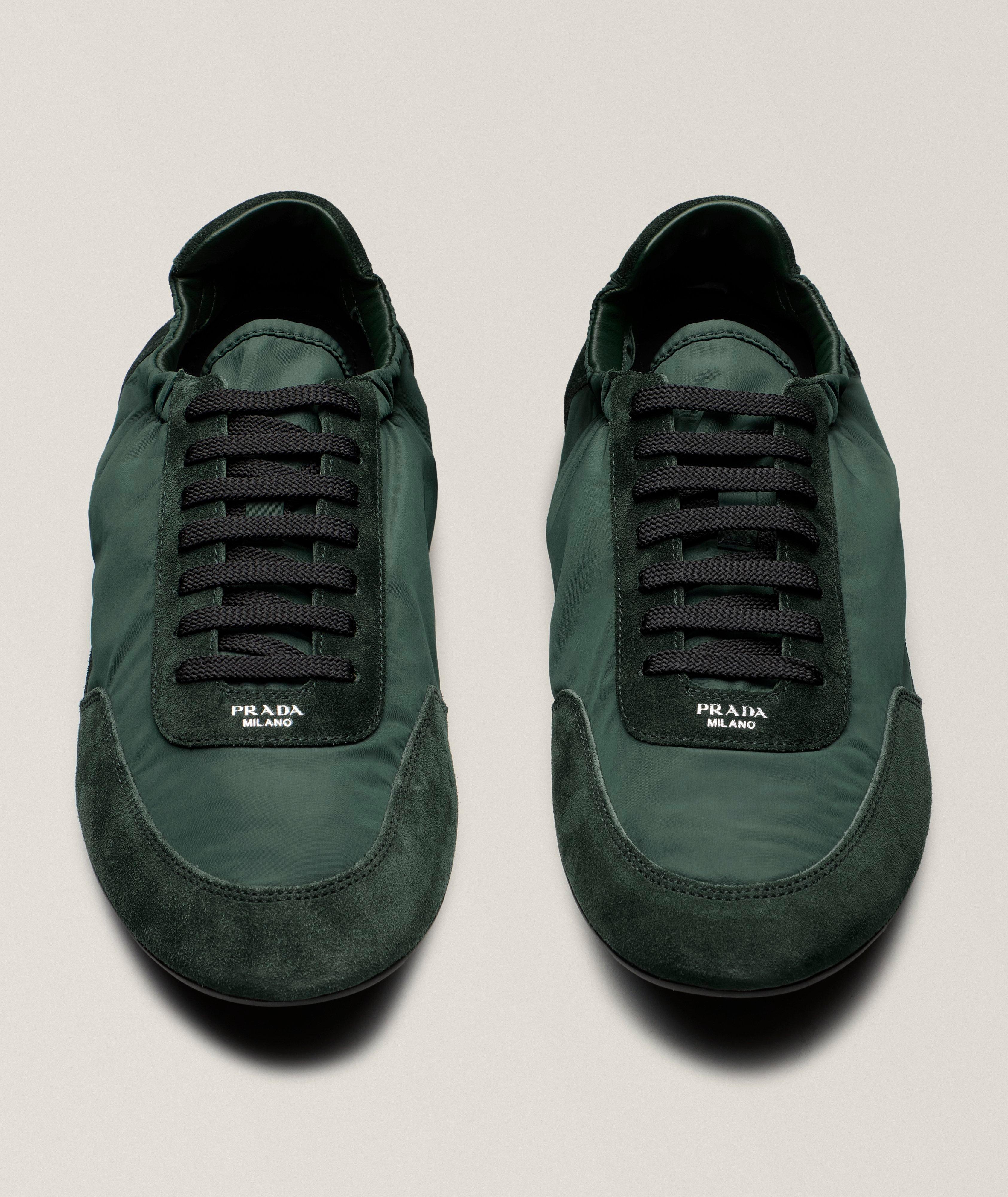 Collapse Re-Nylon & Suede Elasticized Sneakers image 1