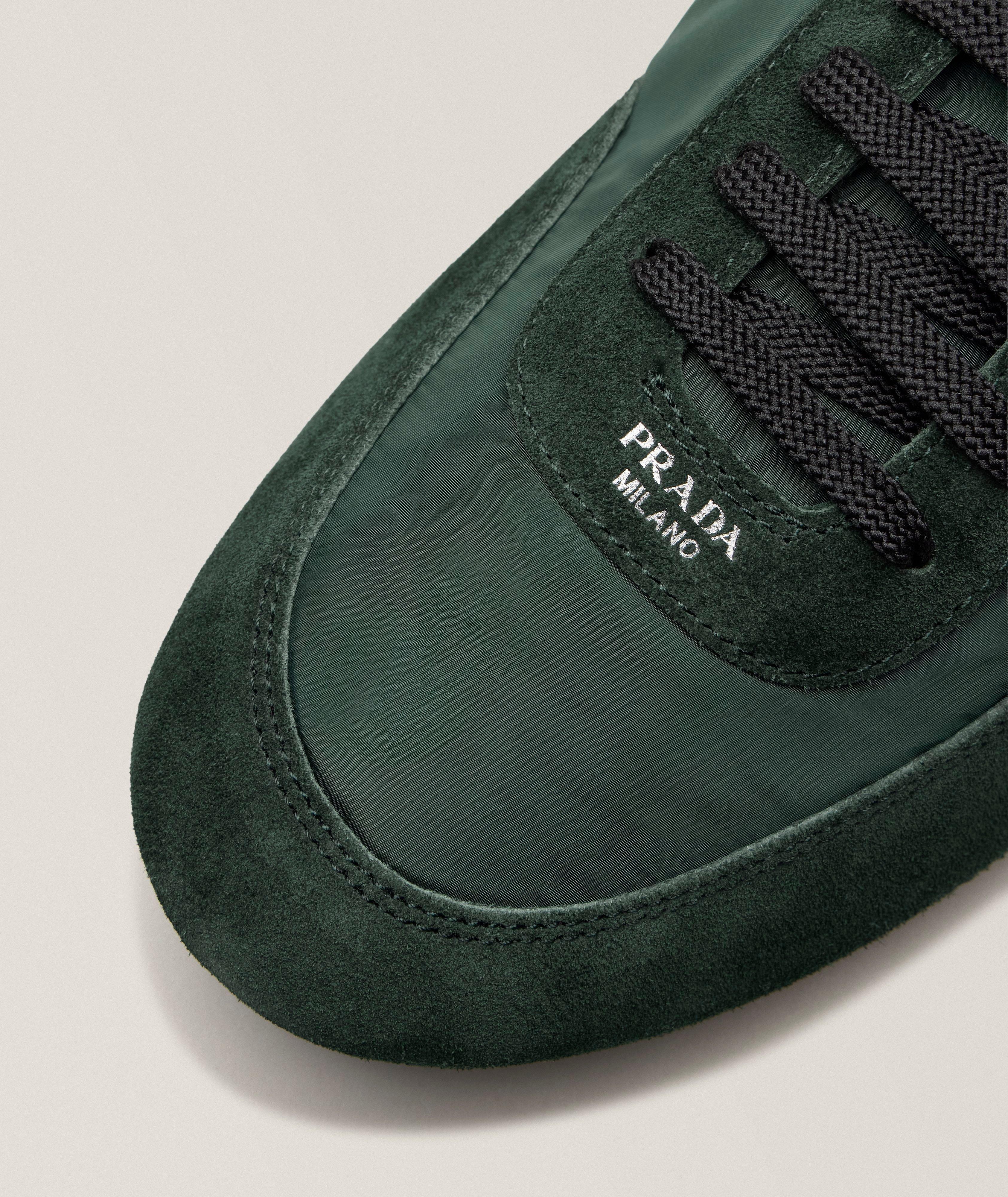 Collapse Re-Nylon & Suede Elasticized Sneakers image 2