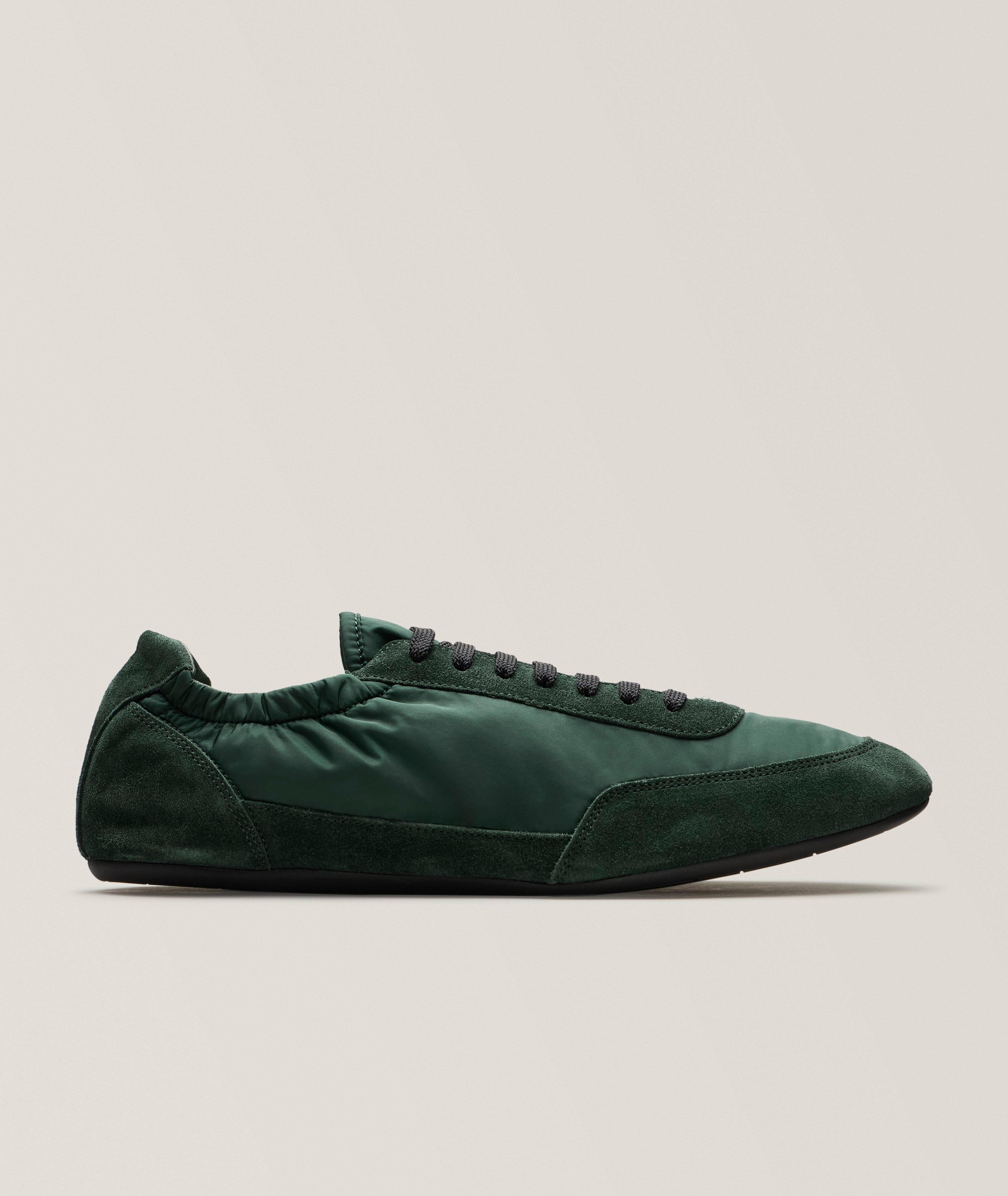 Collapse Re-Nylon & Suede Elasticized Sneakers image 0