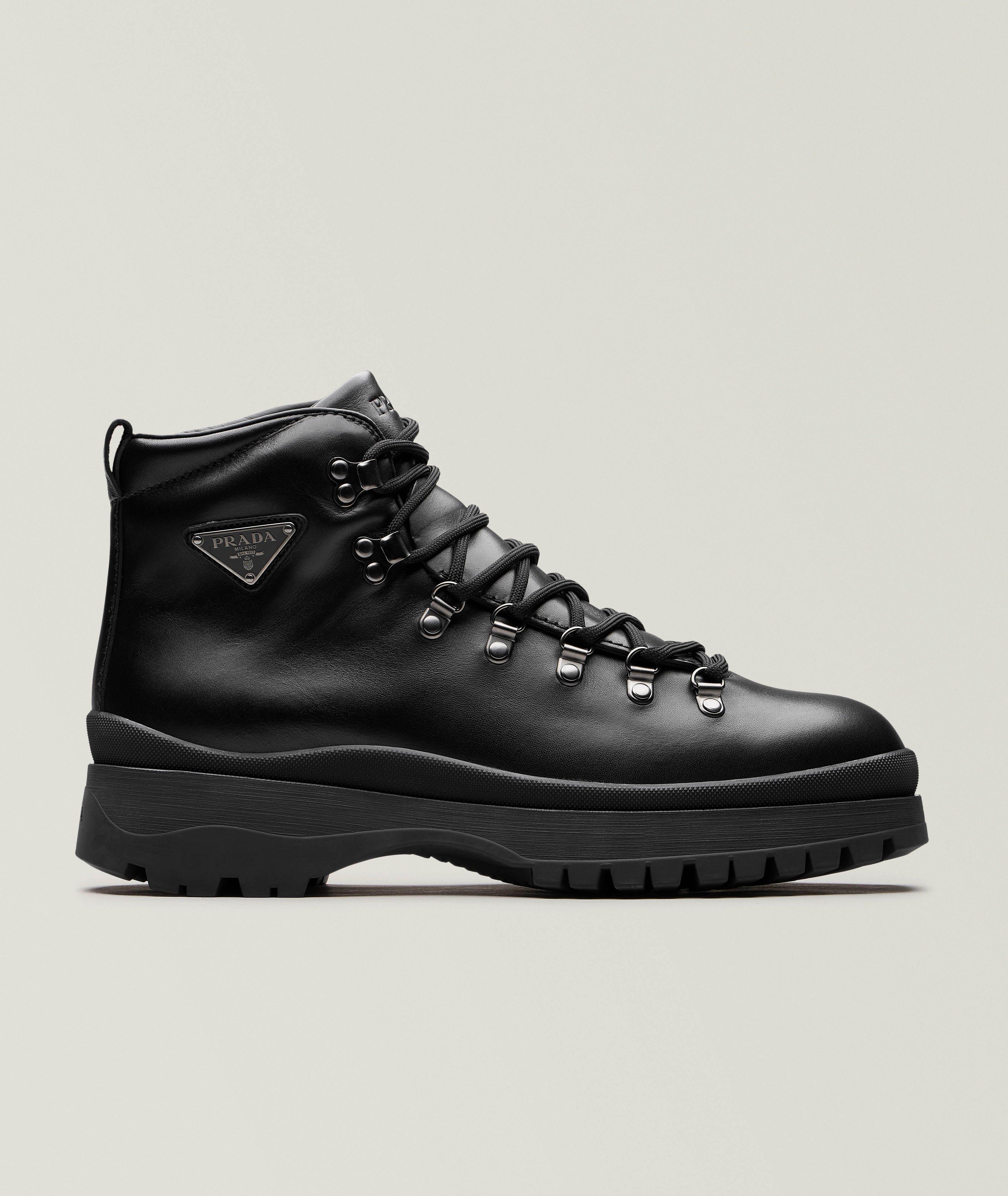 Brixxen Leather Logo Hiking Boots image 0